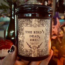 Load image into Gallery viewer, “The Bird’s Dead Dru” Buffy The Vampire Slayer Customizable 8oz Soy Candle

