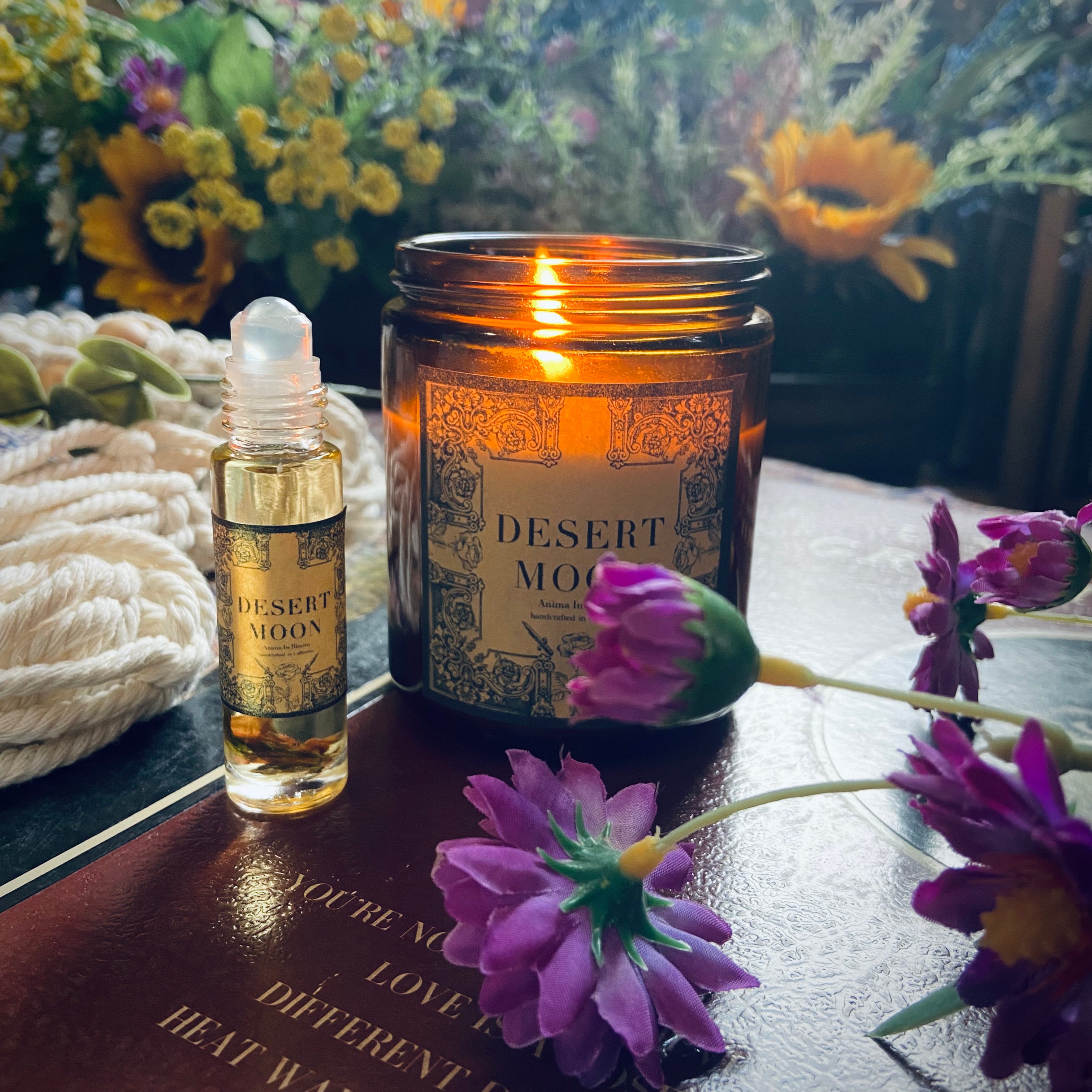 Clove, Campfire, Bergamot, & Mint  “Desert Moon” Perfume Oil Roll-On