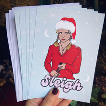 Load image into Gallery viewer, Buffy “Sleigh” Christmas Card Set (pack of 5)
