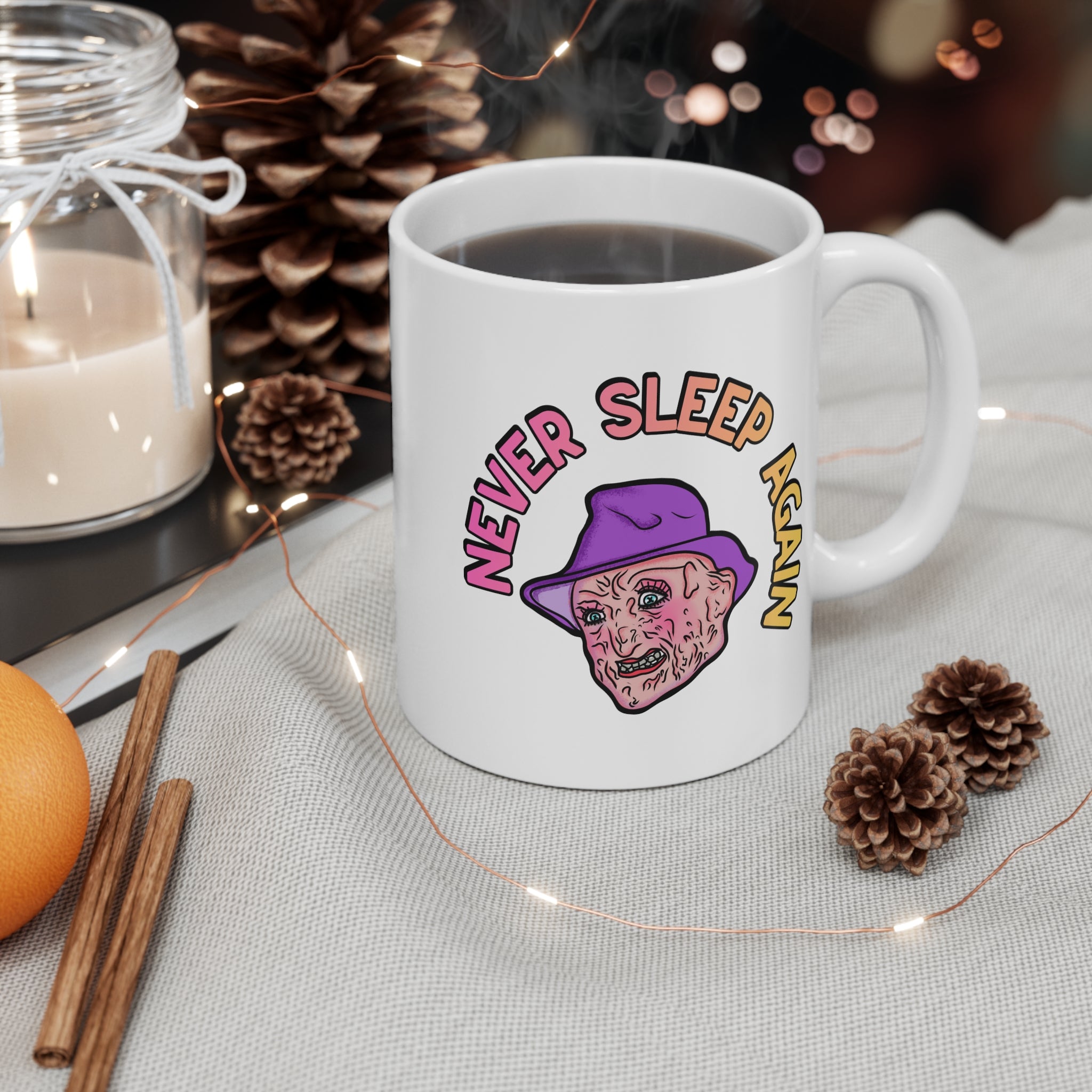Never Sleep Again Freddy Coffee Mug