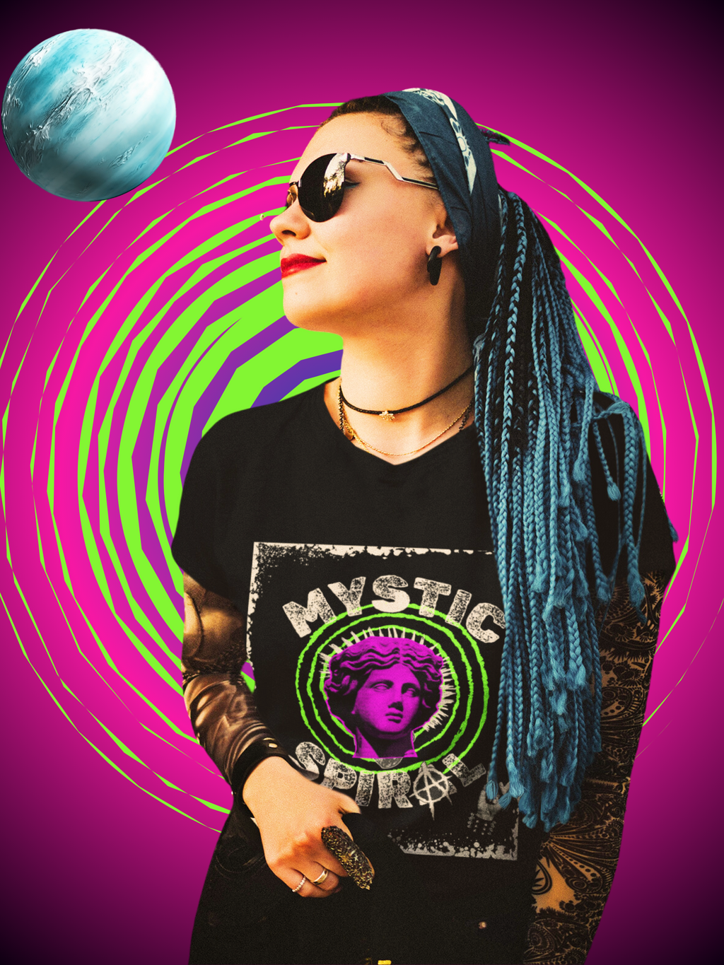 Mystic Spiral Unisex Tshirt