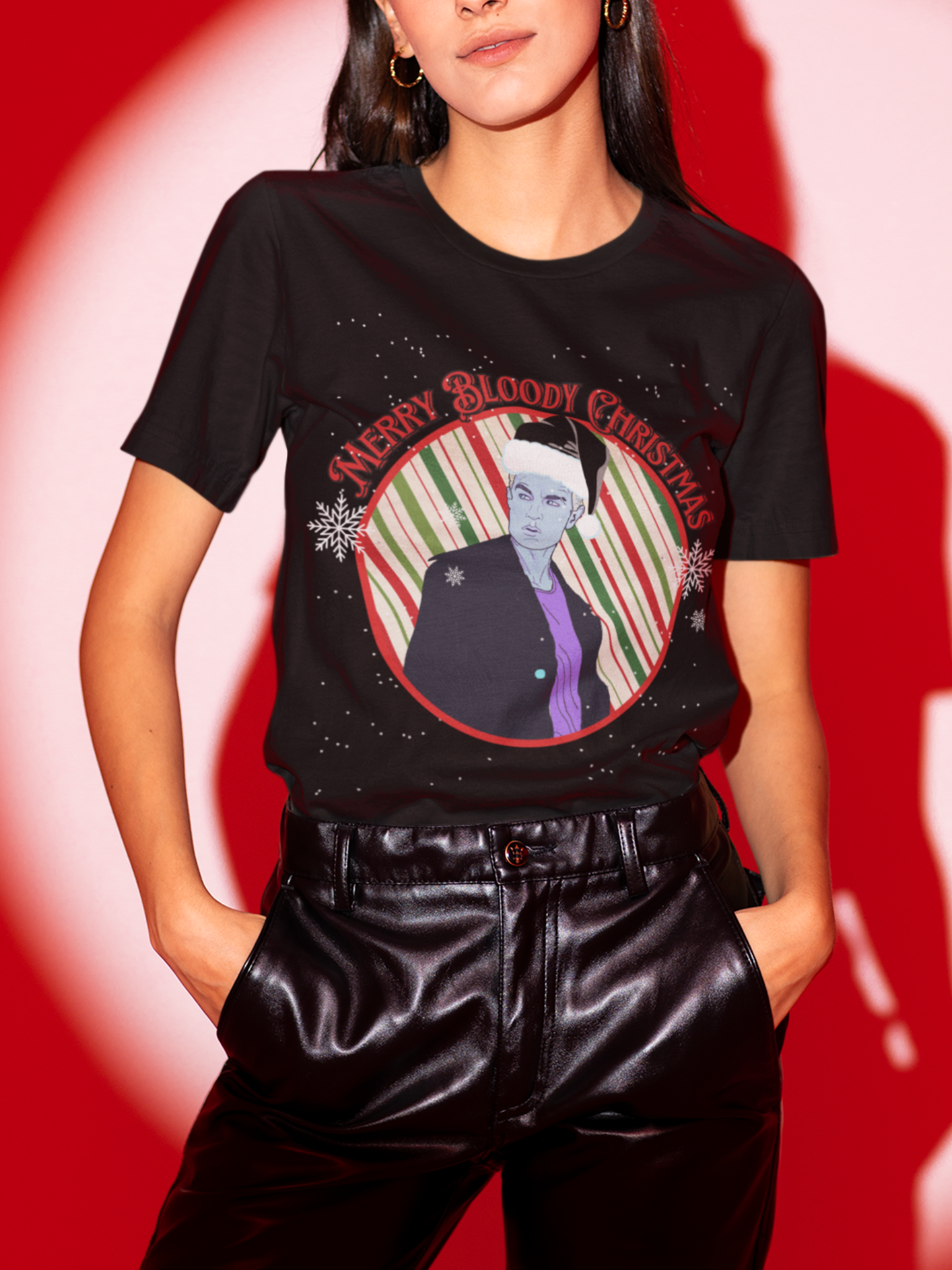 Spike "Merry Bloody Christmas" Unisex Tee