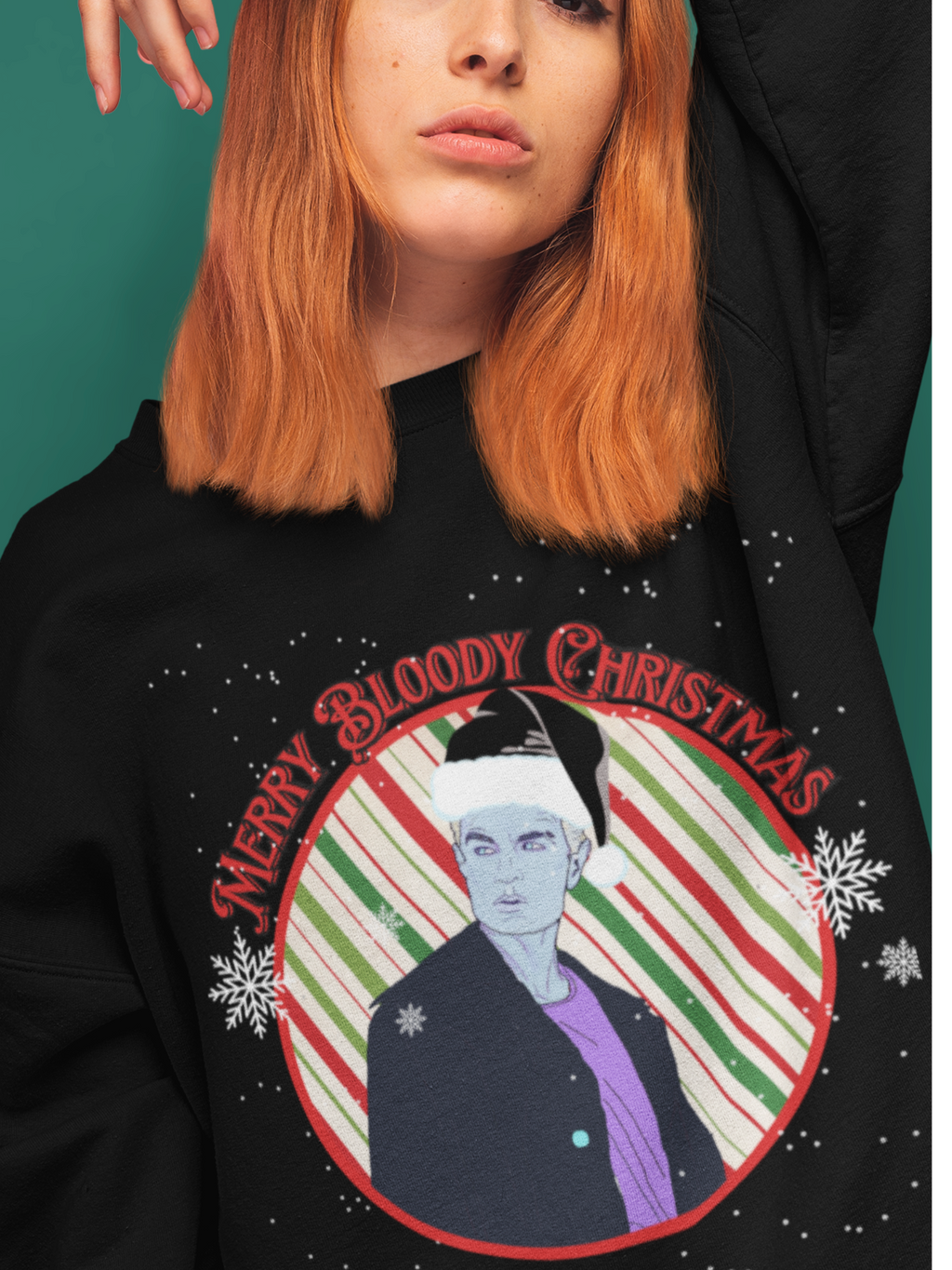 Spike  " Merry Bloody Christmas" Sweater