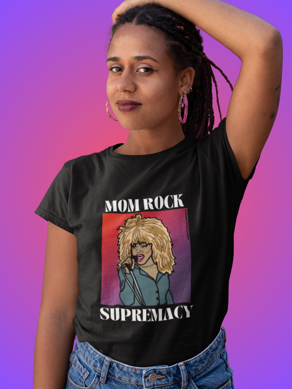 Mom Rock Supremacy Unisex Graphic Tee