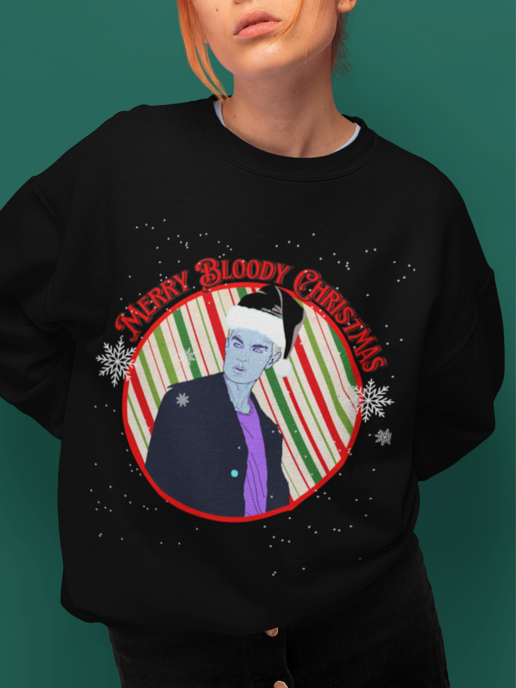 Spike  " Merry Bloody Christmas" Sweater