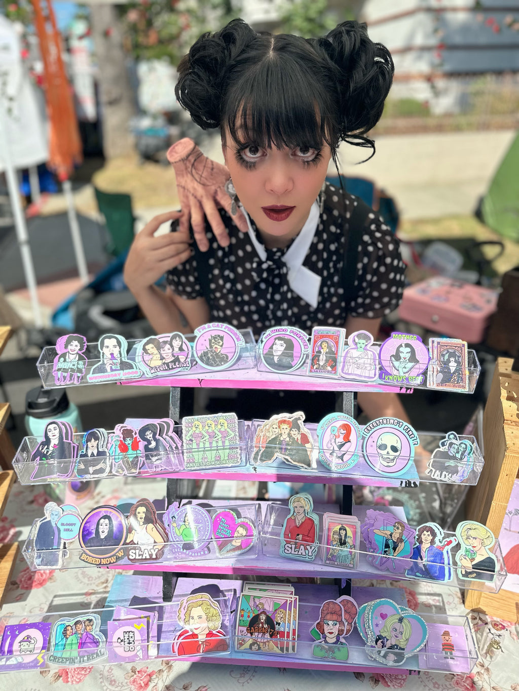 “Wednesday Mood” Wednesday Addams Water Bottle Sticker