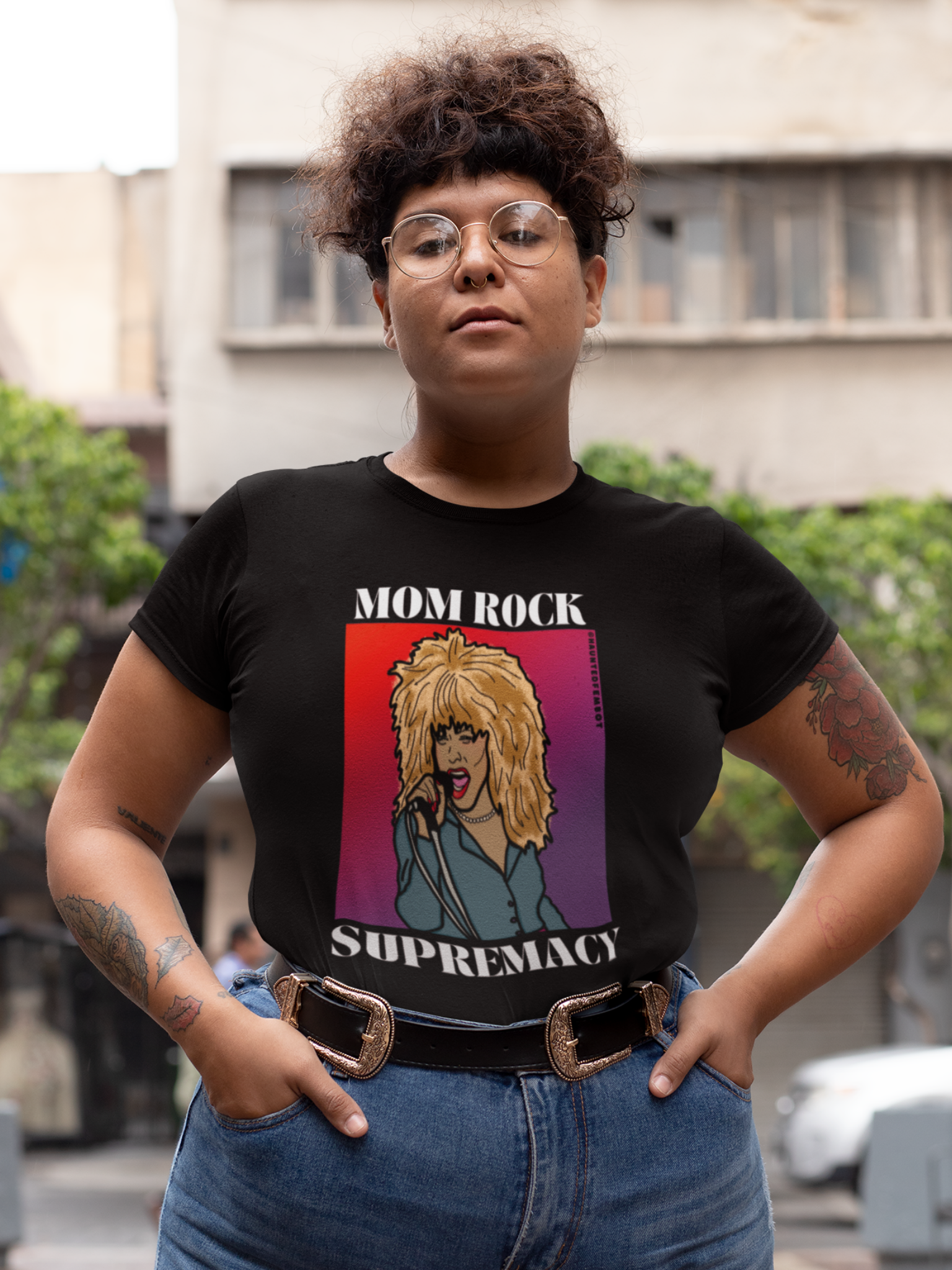 Mom Rock Supremacy Unisex Graphic Tee