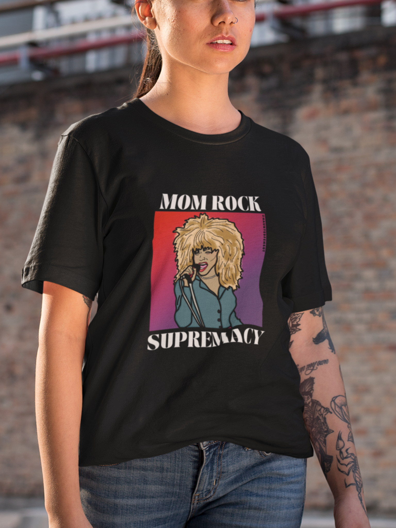 Mom Rock Supremacy Unisex Graphic Tee