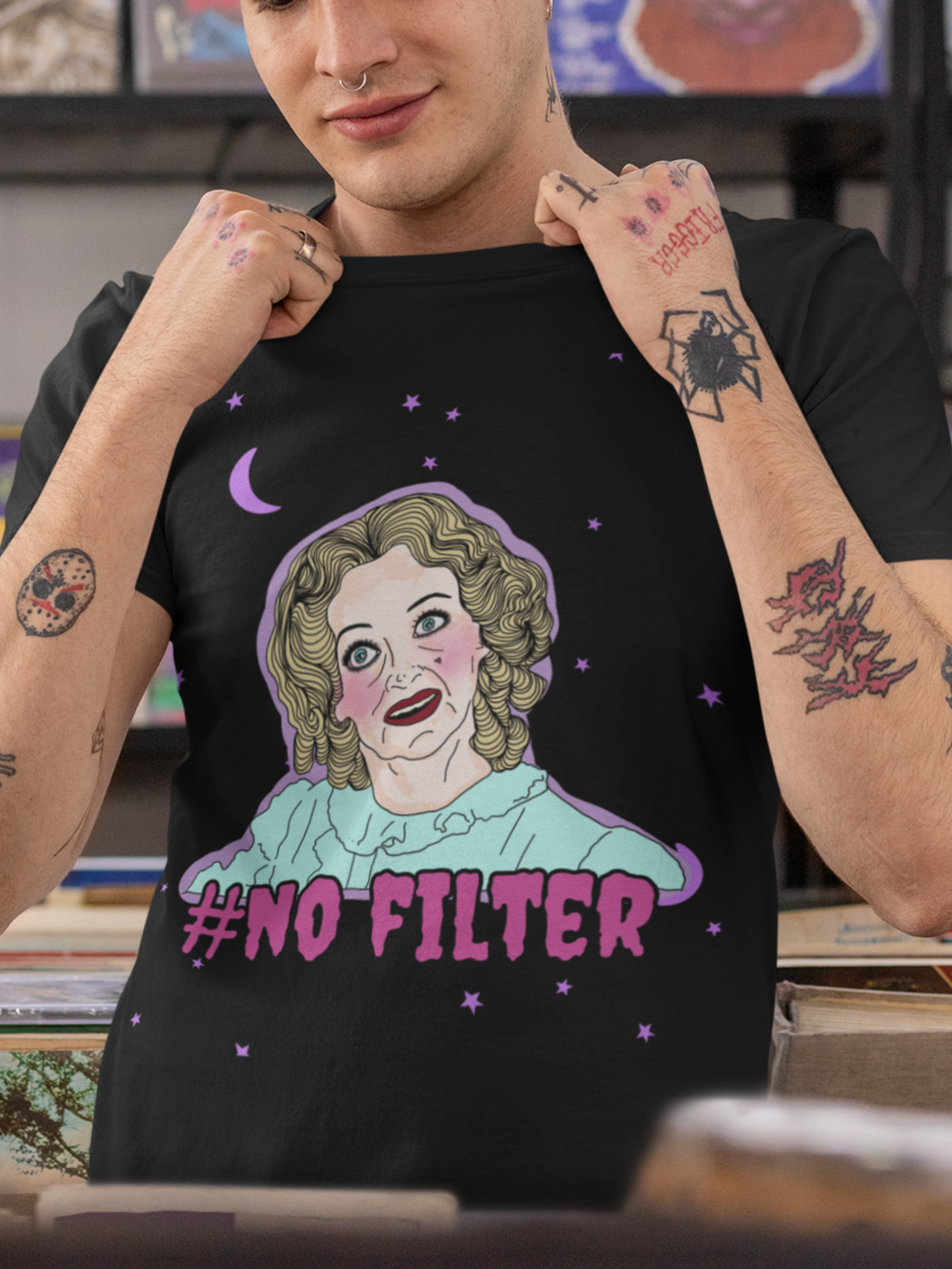 "No Filter"  Whatever Happened to Baby Jane Unisex Tee