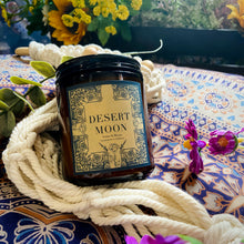 Load image into Gallery viewer, Clove, Campfire, Bergamot, &amp; Mint “Desert Moon” 8oz Soy Candle
