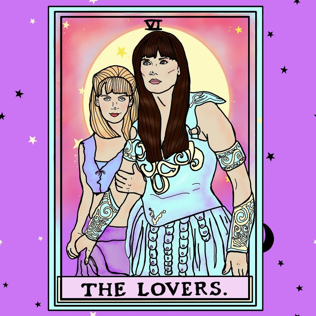 Xena and Gabrielle "The Lovers" Water Bottle Sticker