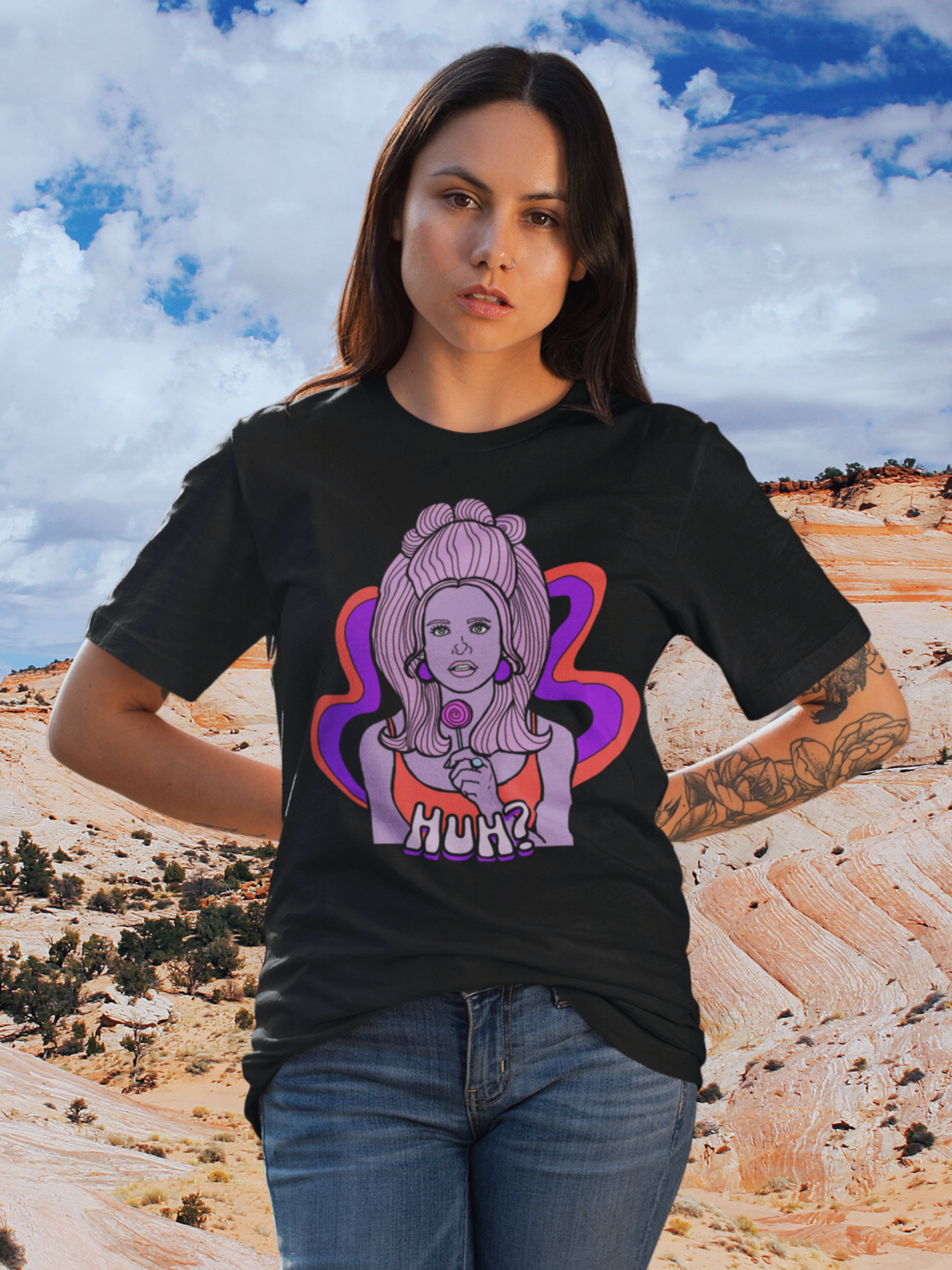 "Huh" Buffy Vintage Style Unisex Tee