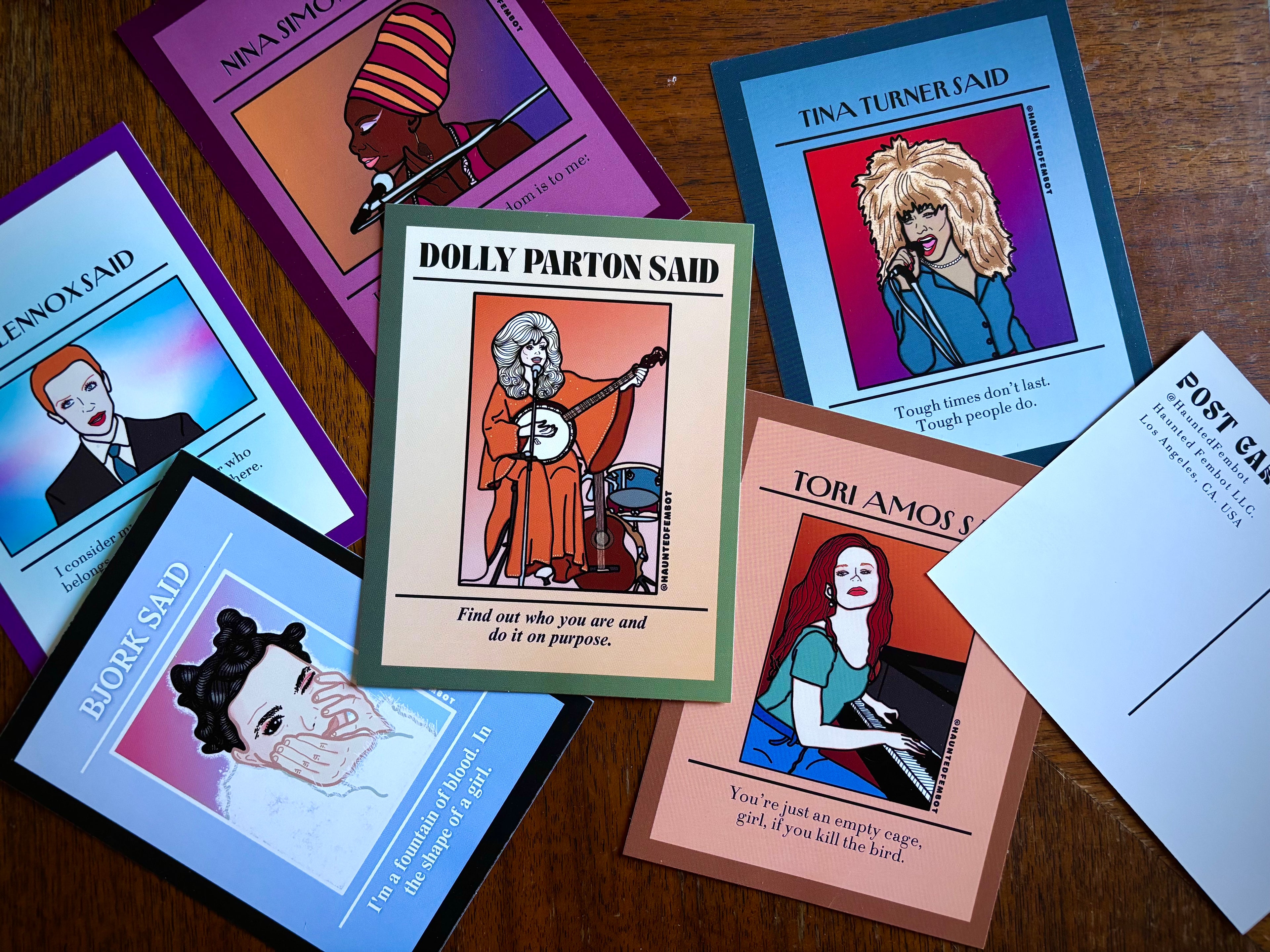 Dolly Parton " Find out who you are and do it on purpose" Postcard