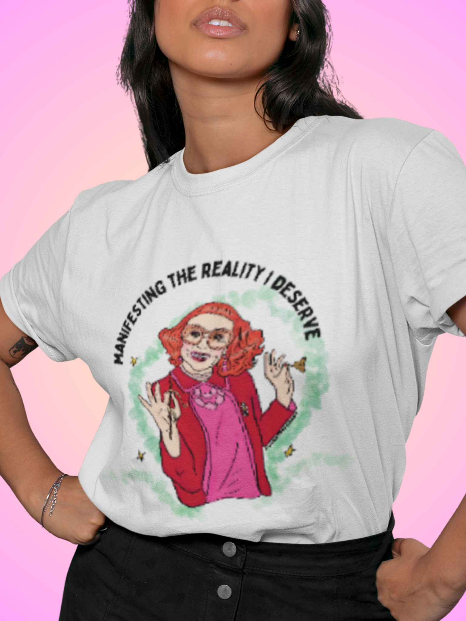 Gladys "Manifesting the Reality I Deserve"  Unisex Graphic Tee
