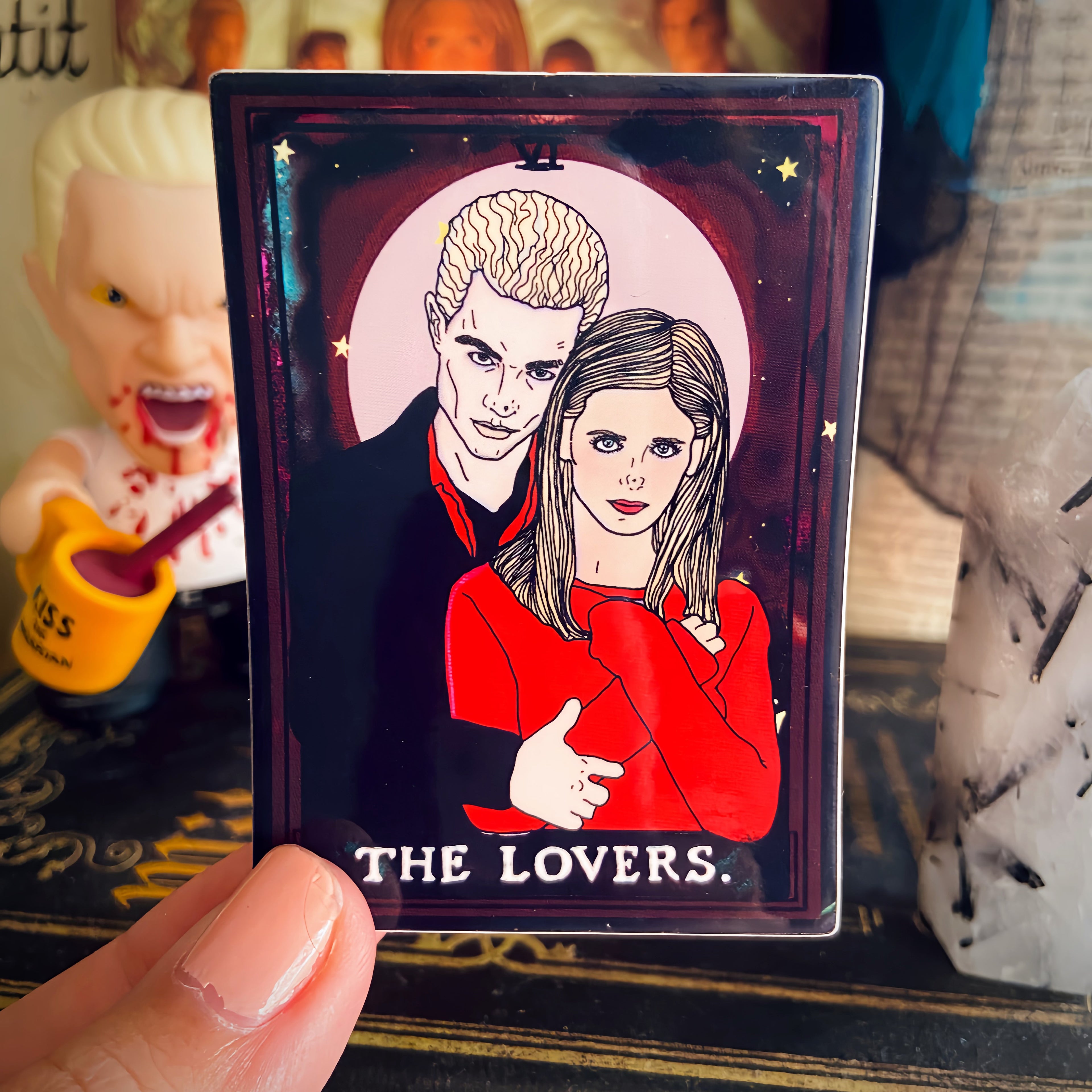 Spike & Buffy “The Lovers” Water Bottle Sticker