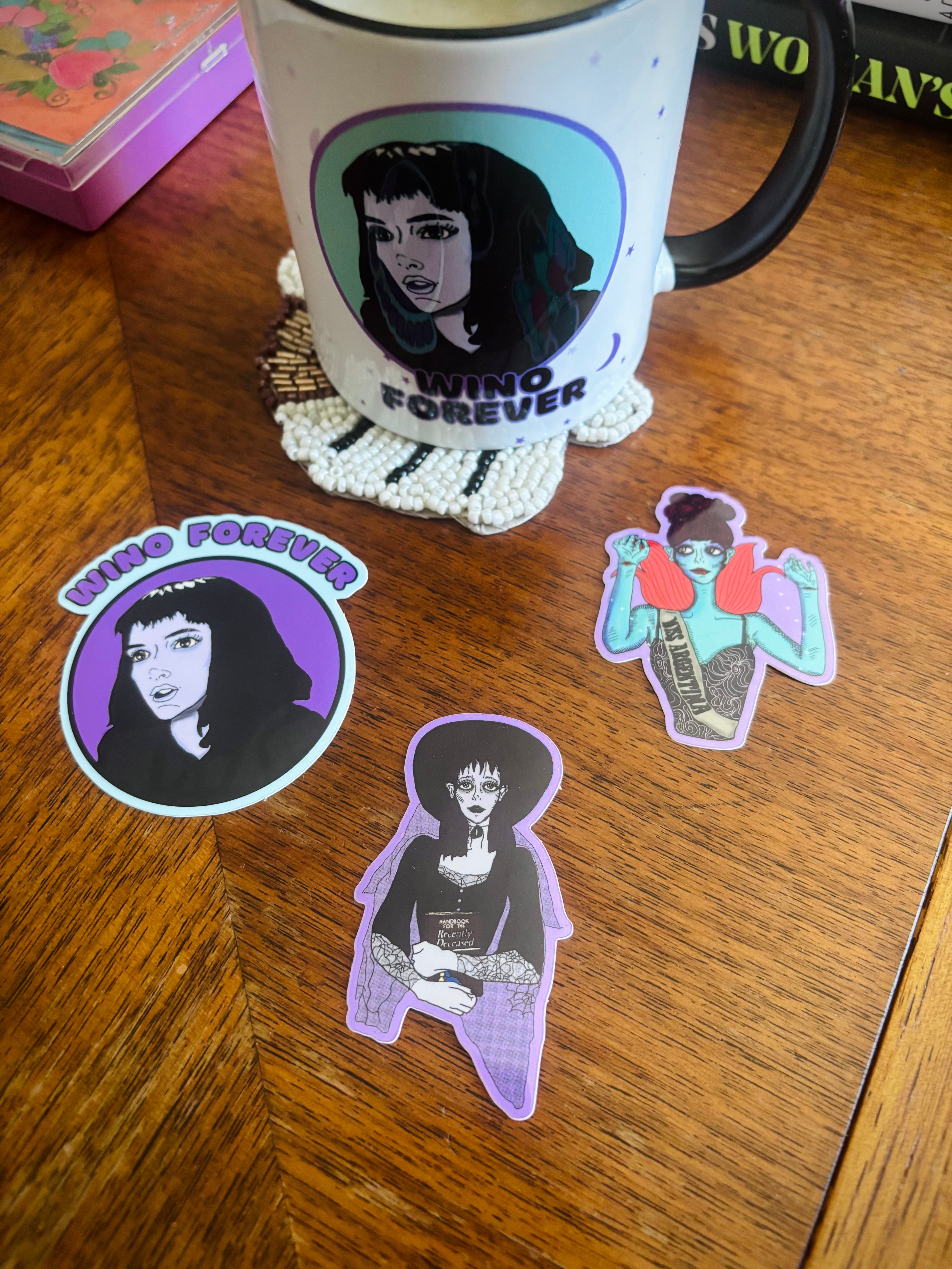 Big Eyed Lydia Deetz Waterproof Sticker