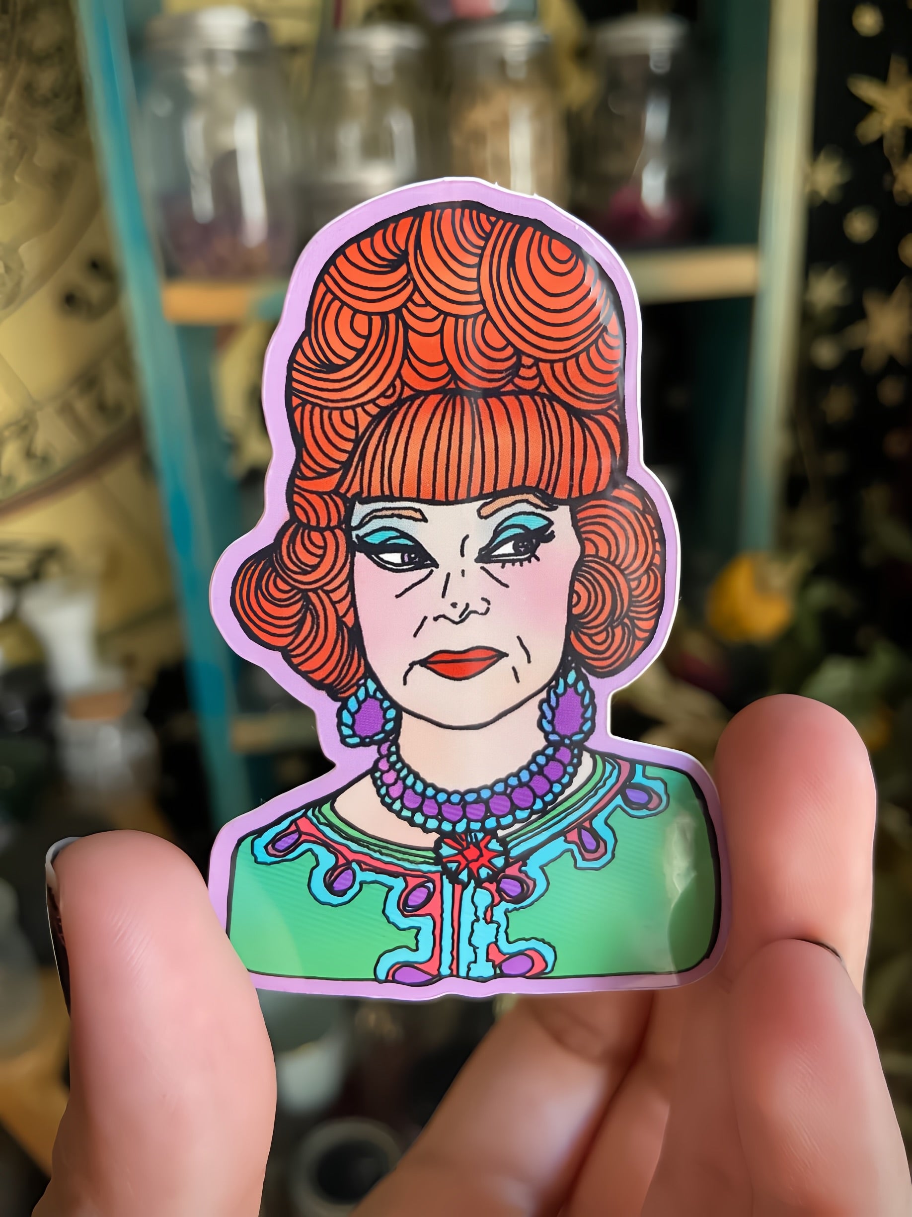 Endora Bewitched Water Bottle Sticker