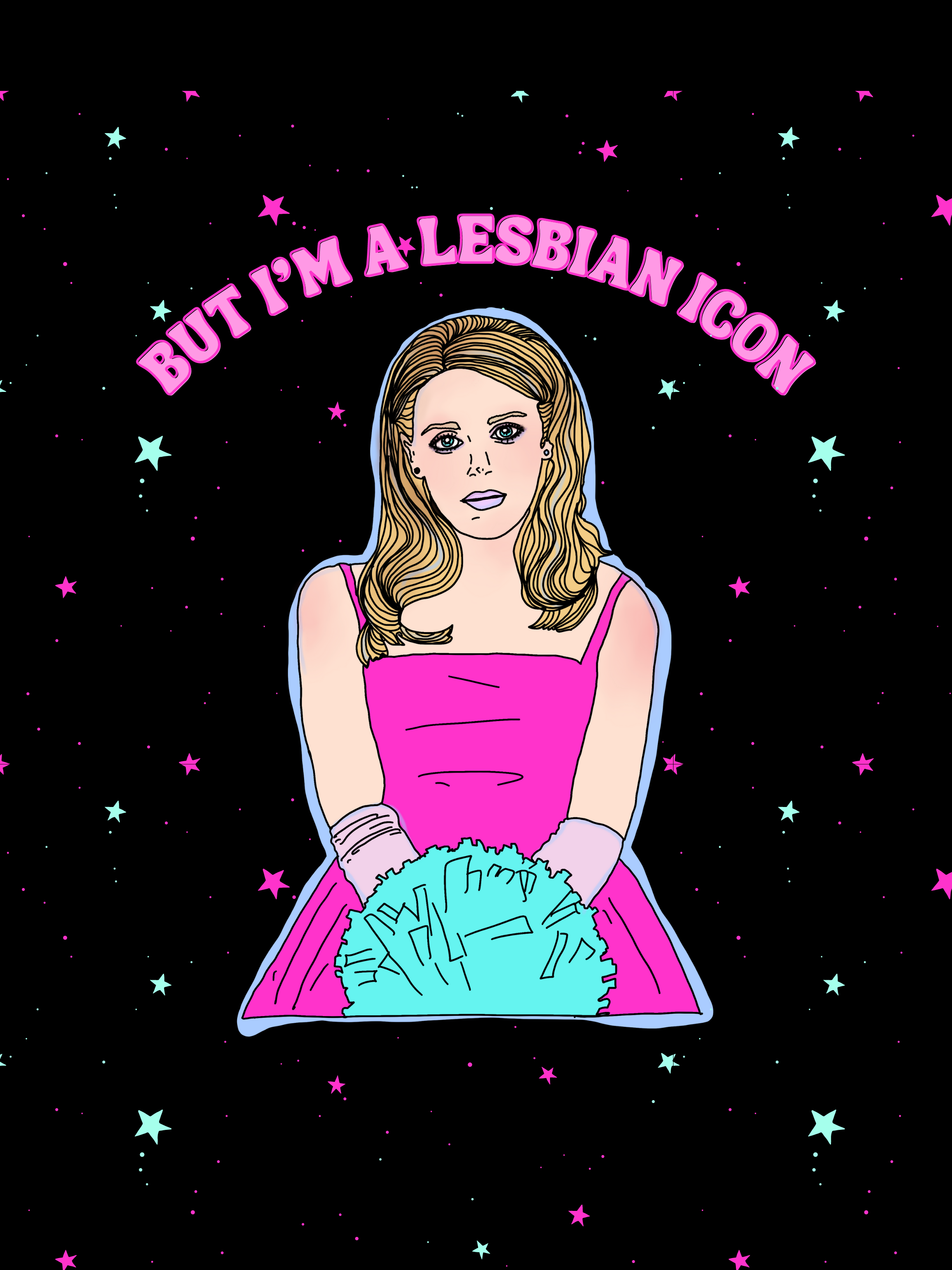 "But I'm a Lesbian Icon" Racerback Tank