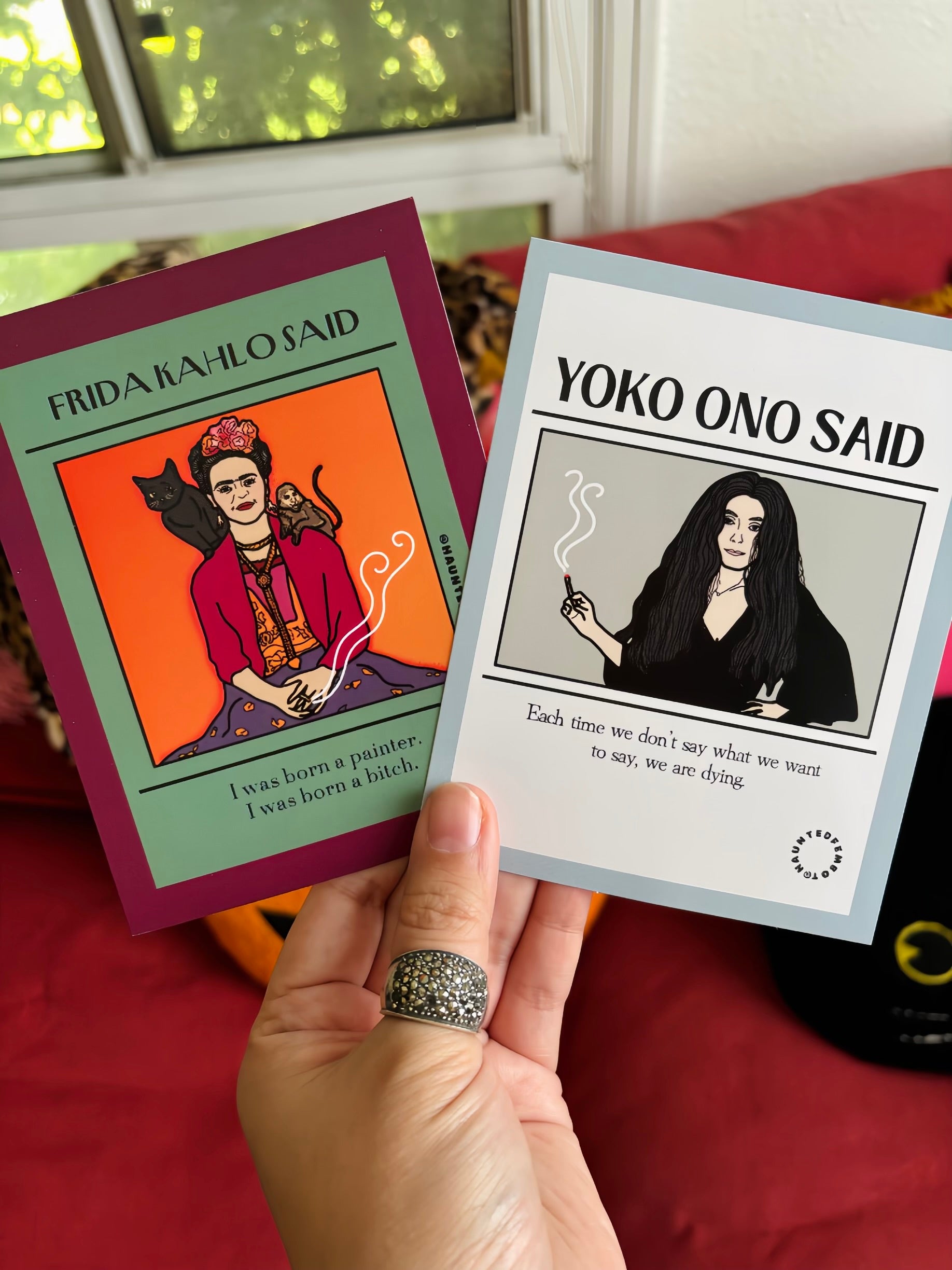 Yoko Ono "Each time we don't say what we want to say.." Postcard (Pre-Sale)