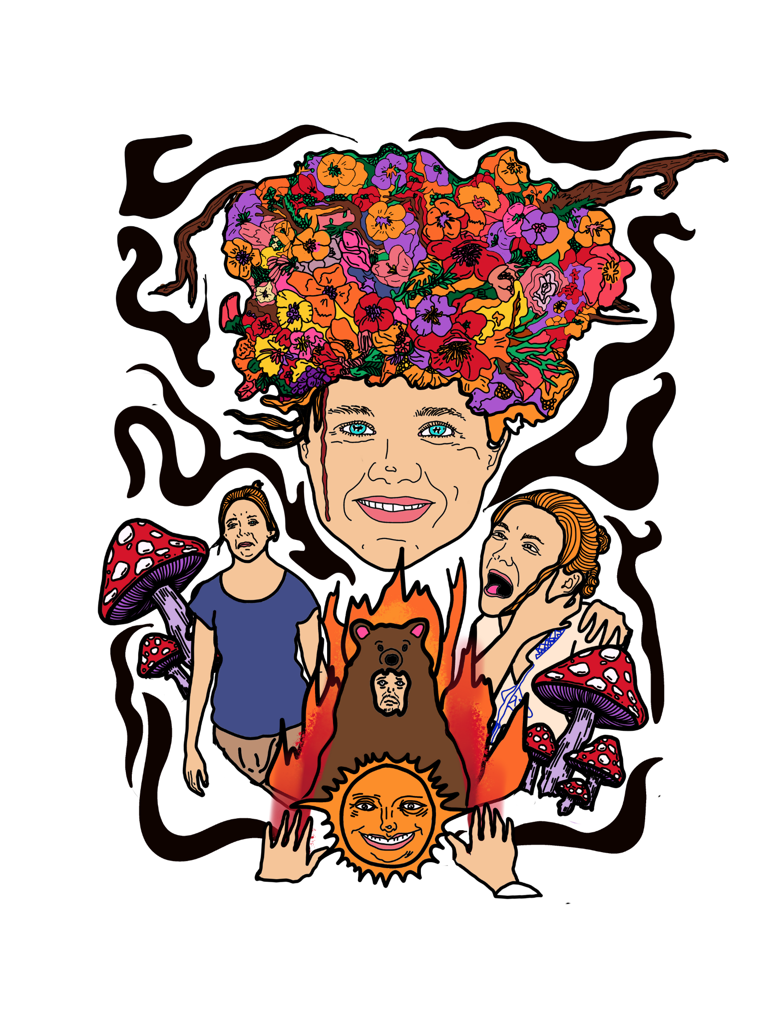 Midsommar Chaos  Unisex Graphic Tee