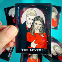 Load image into Gallery viewer, Spike &amp; Buffy “The Lovers” Water Bottle Sticker
