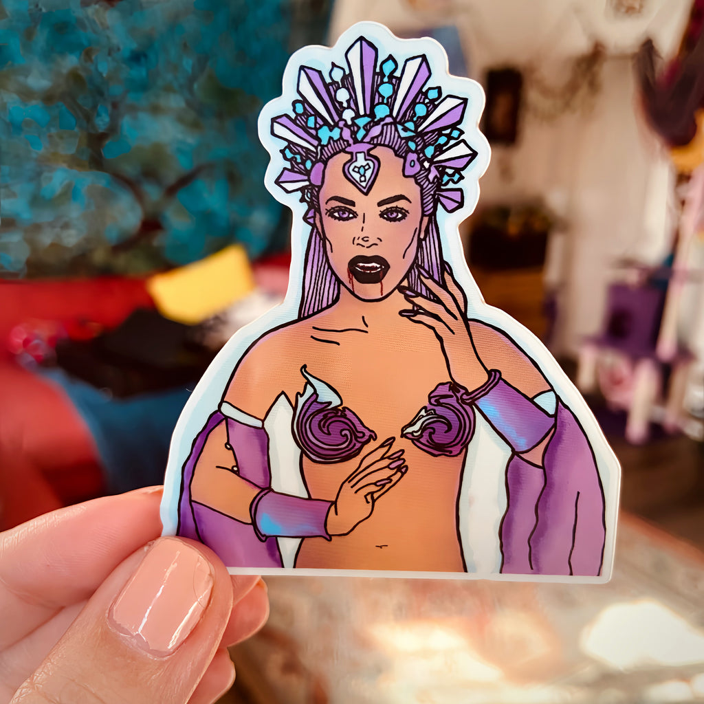 Akasha Queen of the Damned Water Bottle Sticker