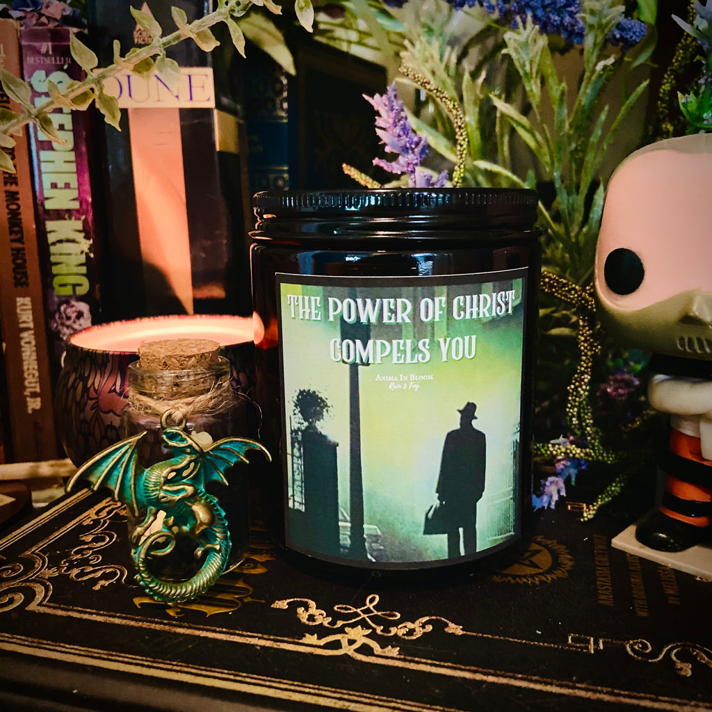 The Exorcist “The Power of Christ Compels You” Customizable 8oz Soy Candle