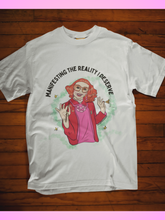 Load image into Gallery viewer, Gladys "Manifesting the Reality I Deserve"  Unisex Graphic Tee

