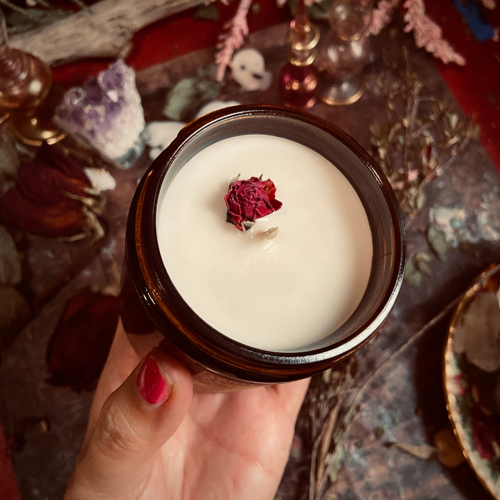 Amber & Warm Vanilla “Immortal Beloved” 8oz Soy Candle