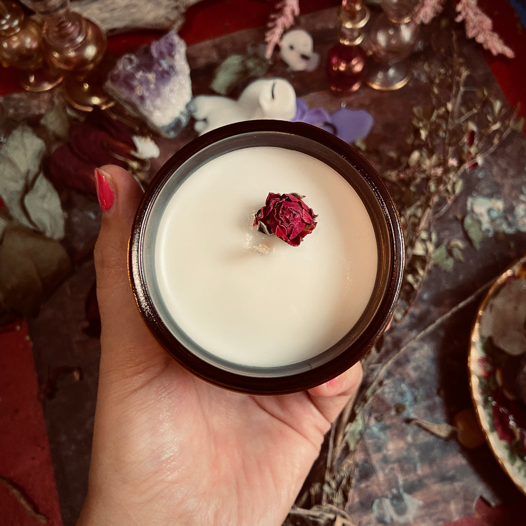 Amber & Warm Vanilla “Immortal Beloved” 8oz Soy Candle