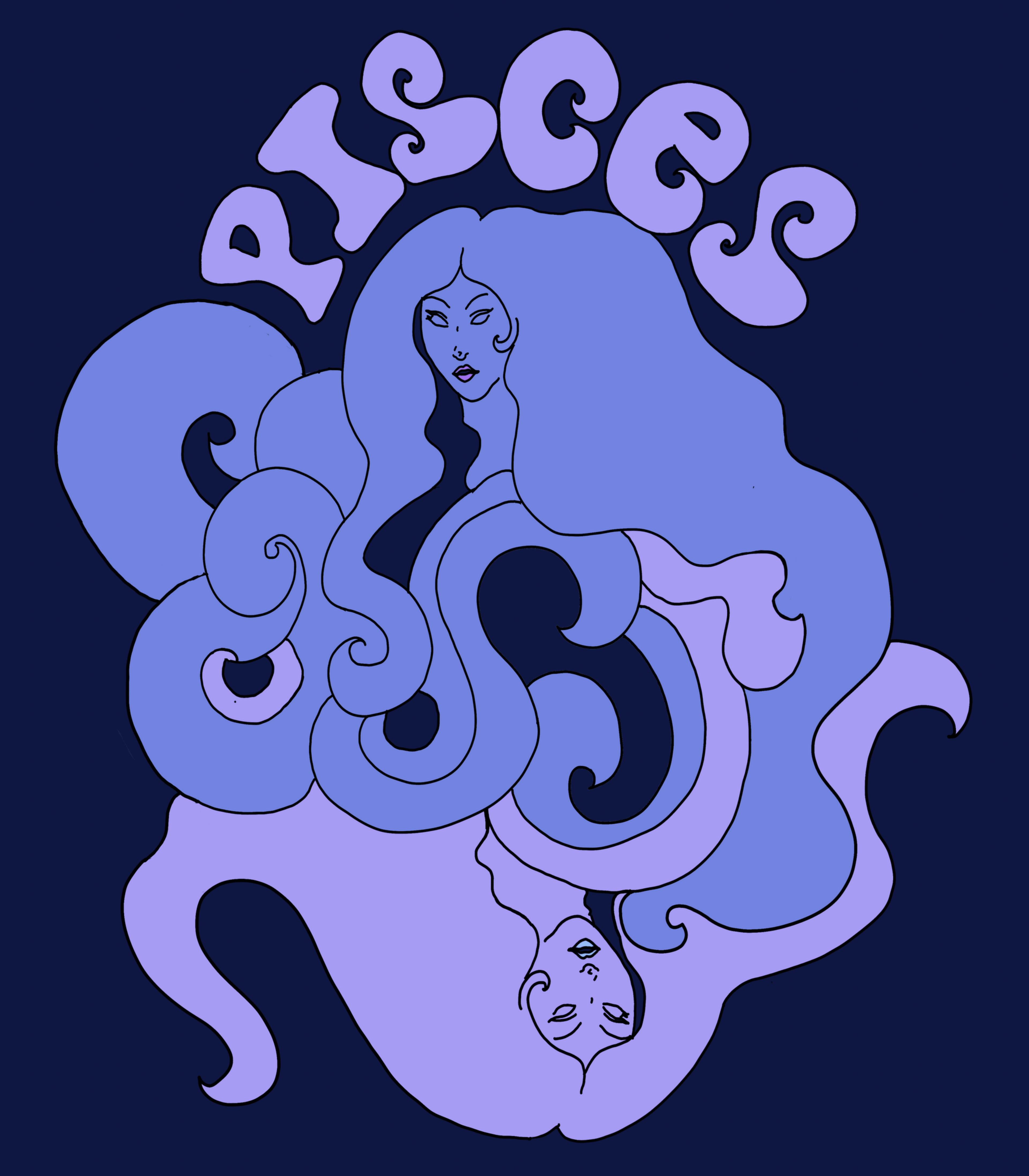 Pisces  Goddess of the Sea Vintage Style Unisex Tee