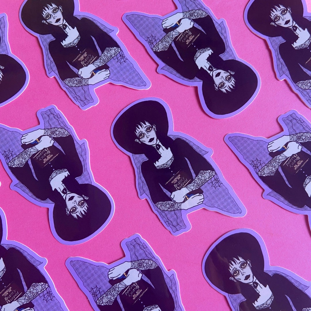 Big Eyed Lydia Deetz Waterproof Sticker