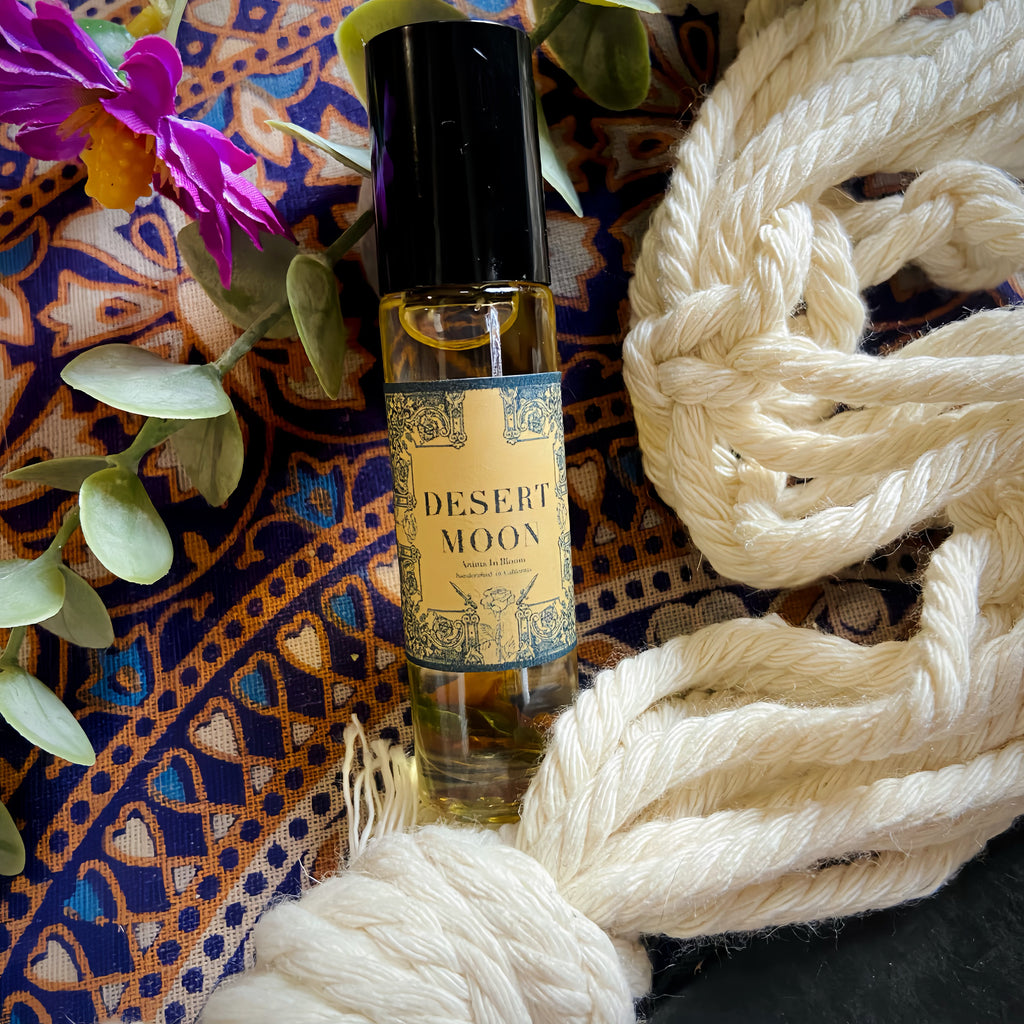 Clove, Campfire, Bergamot, & Mint  “Desert Moon” Perfume Oil Roll-On