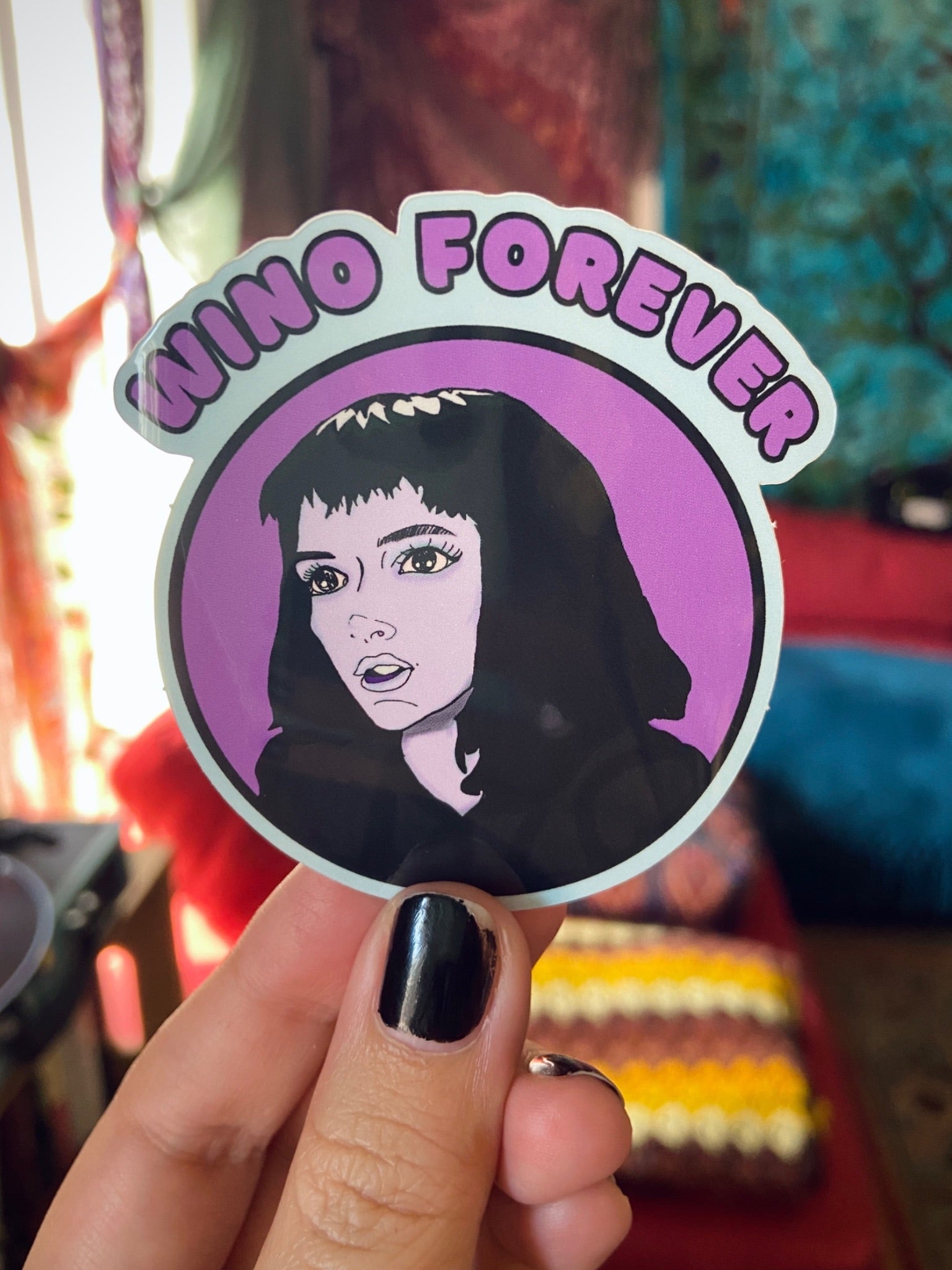 Wino Forever Winona Ryder Water Bottle Sticker