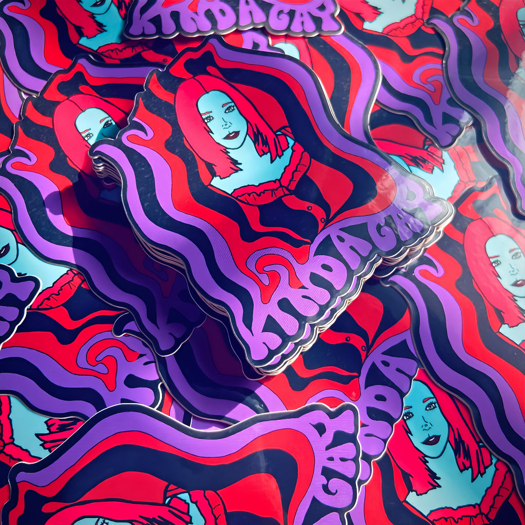 Vamp Willow “Kinda Gay” Water Bottle Sticker