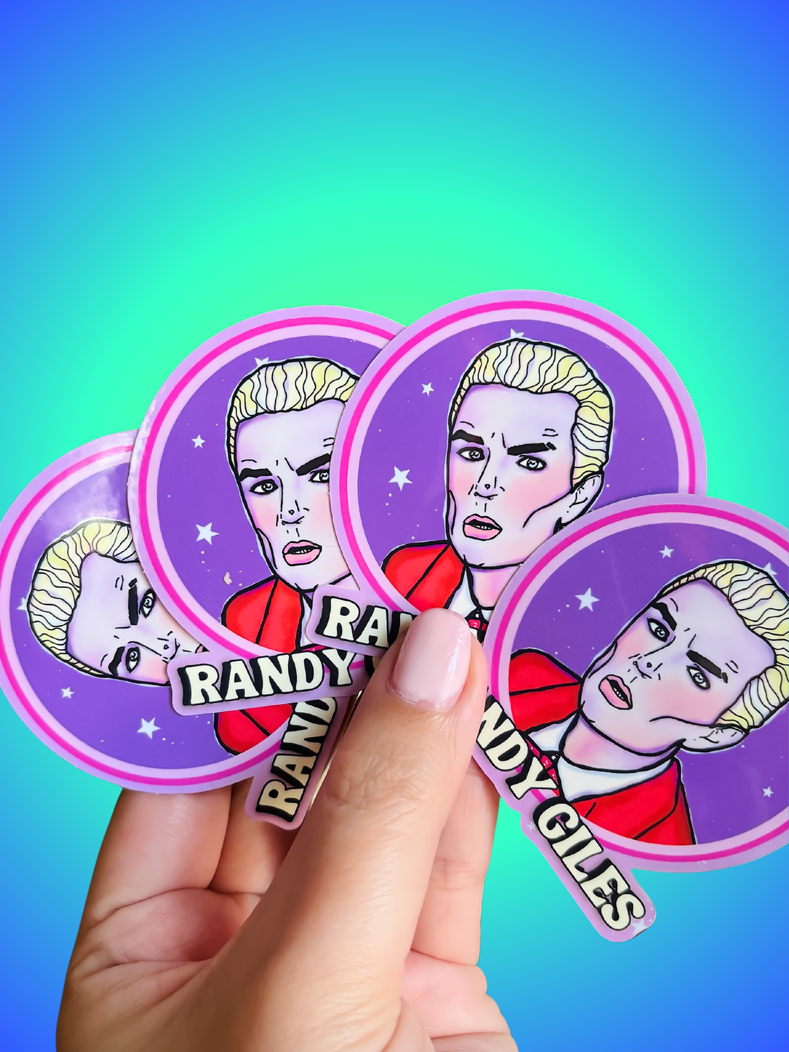 “Randy Giles” Spike  Water Bottle Sticker