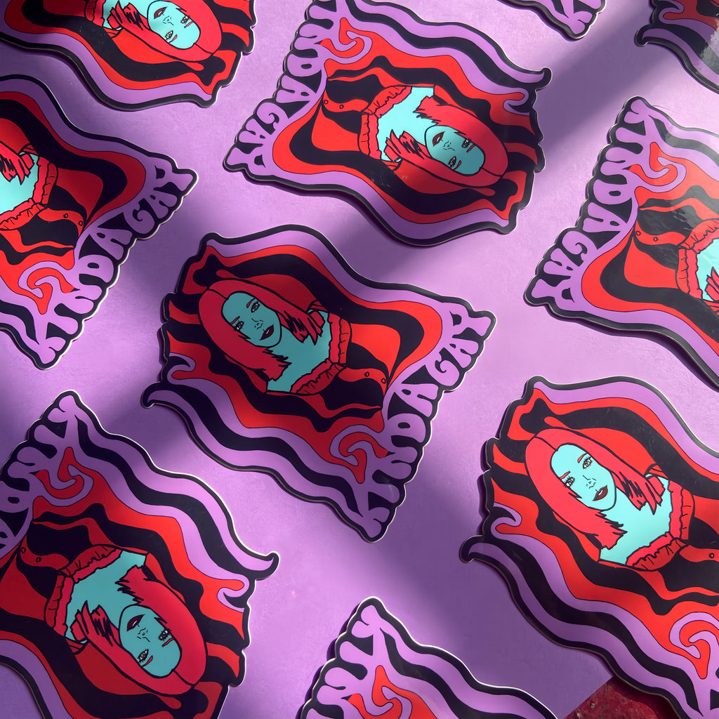 Vamp Willow “Kinda Gay” Water Bottle Sticker