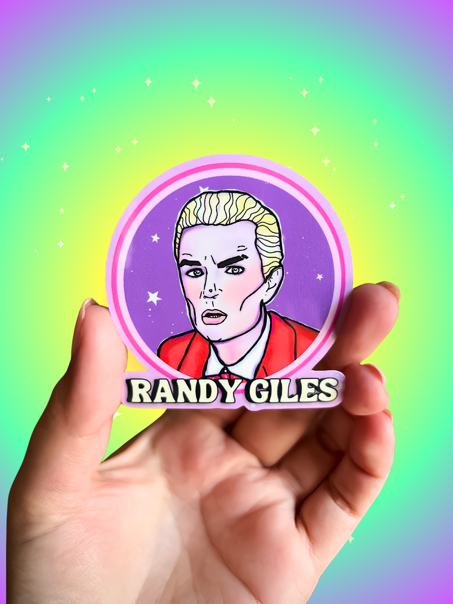 “Randy Giles” Spike  Water Bottle Sticker