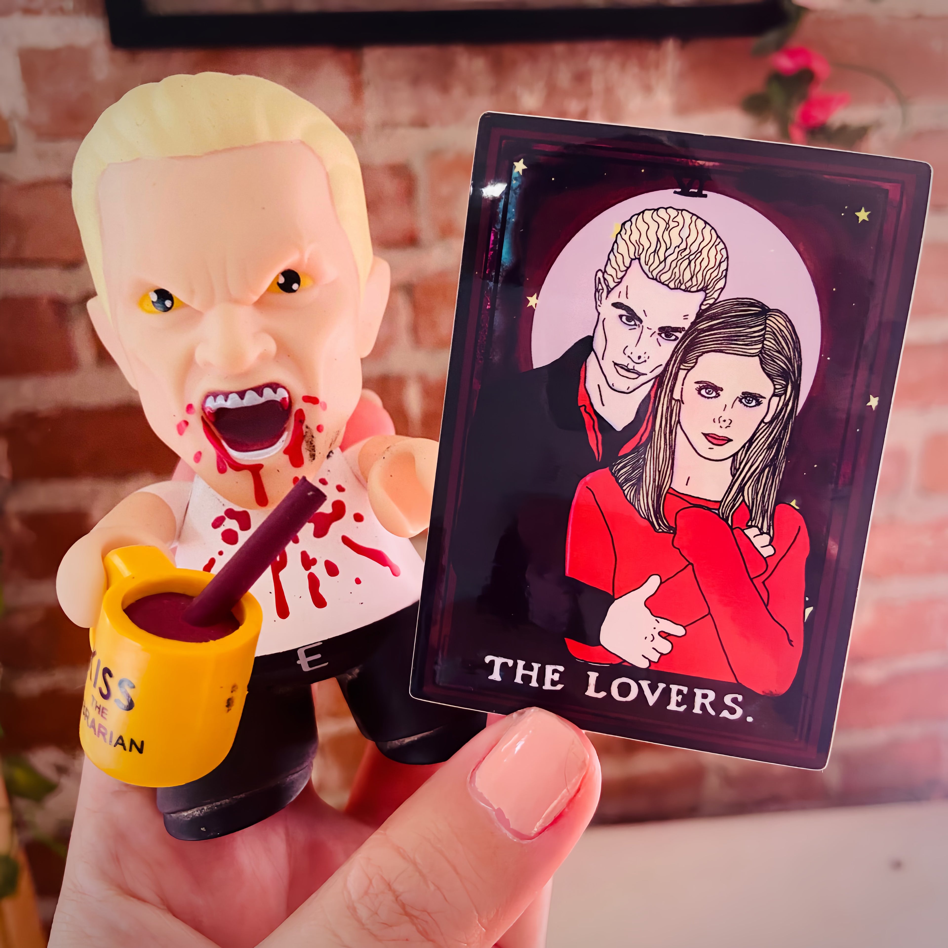 Spike & Buffy “The Lovers” Water Bottle Sticker