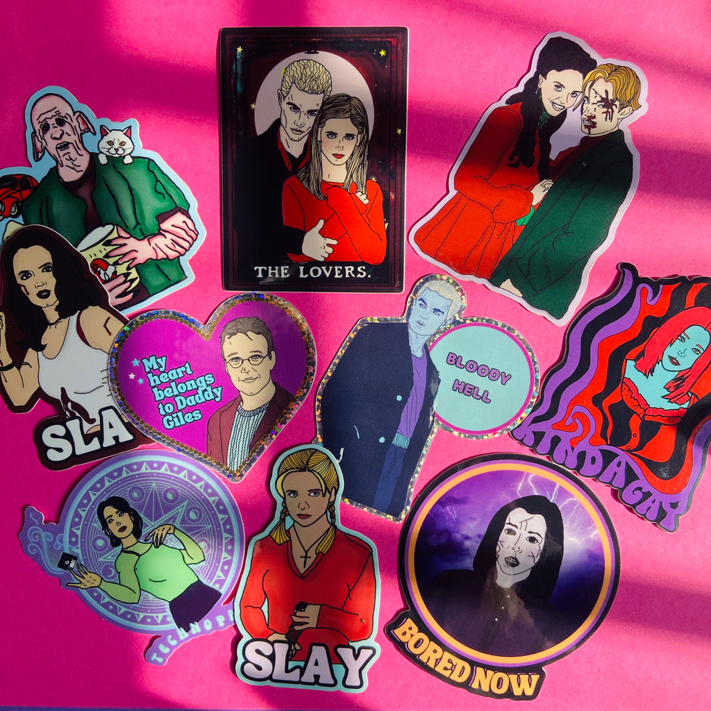 "Slay" Buffy Water Bottle Sticker