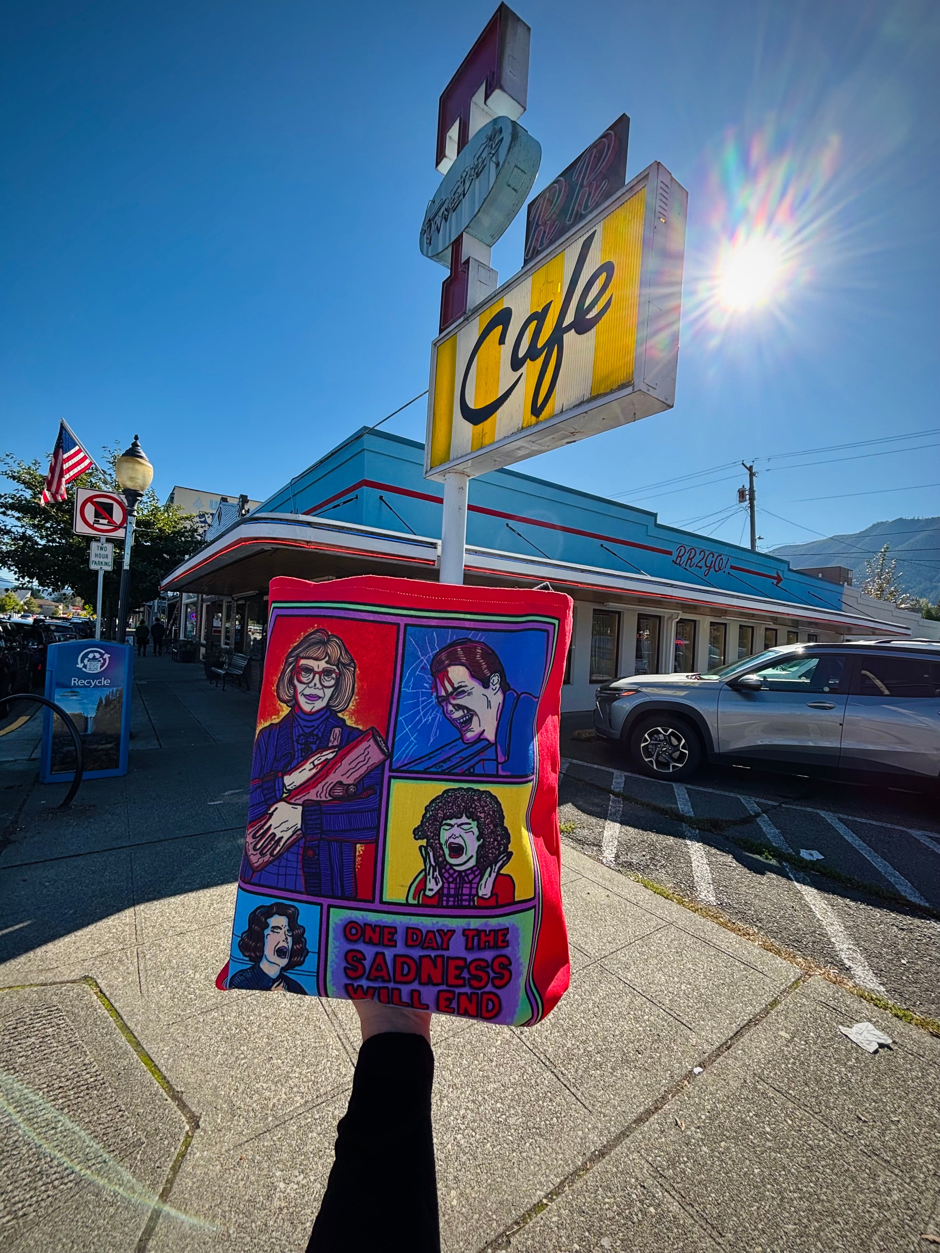 Twin Peaks "One Day The Sadness Will End" Bag