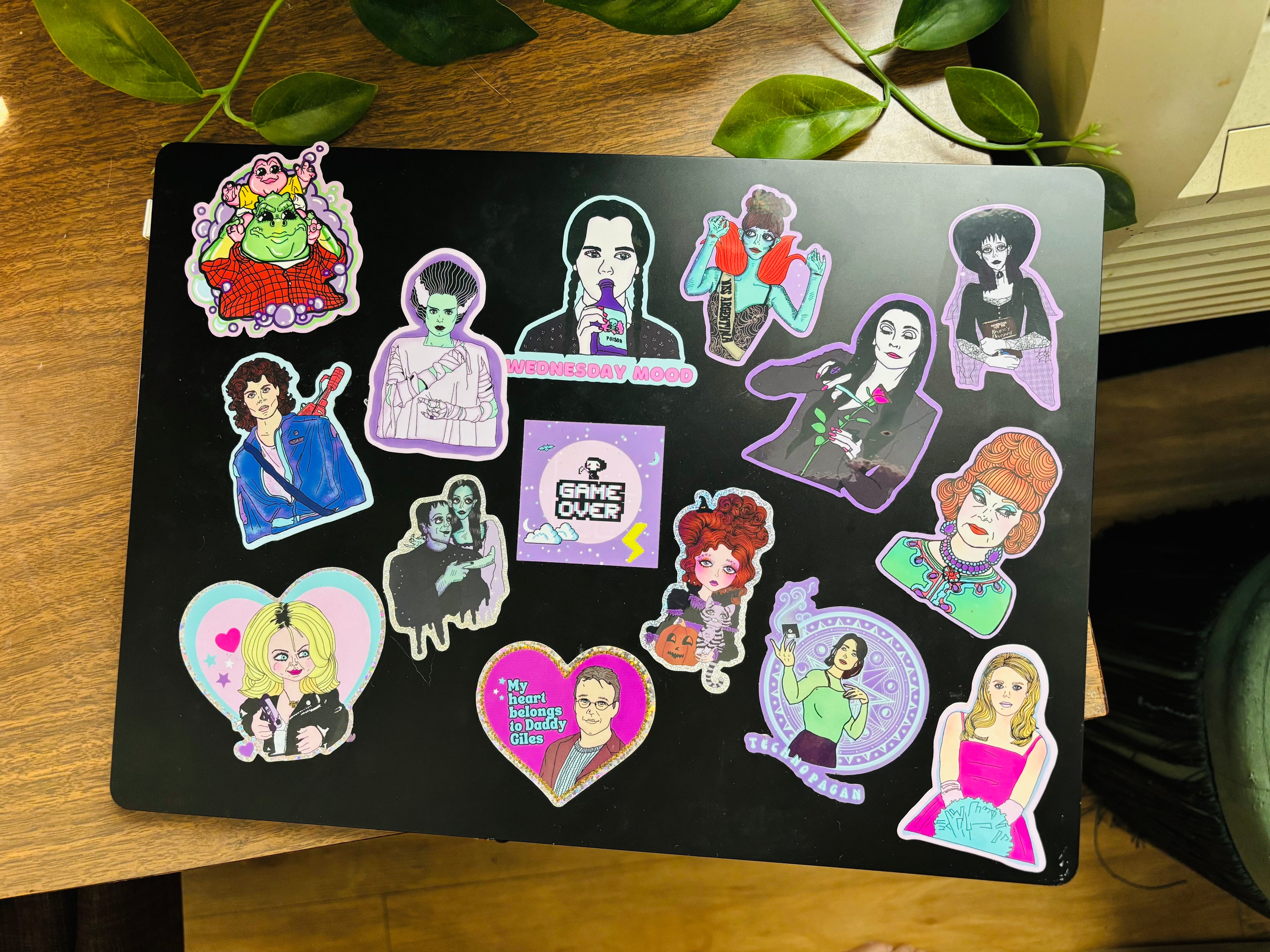 Big Eyed Lydia Deetz Waterproof Sticker
