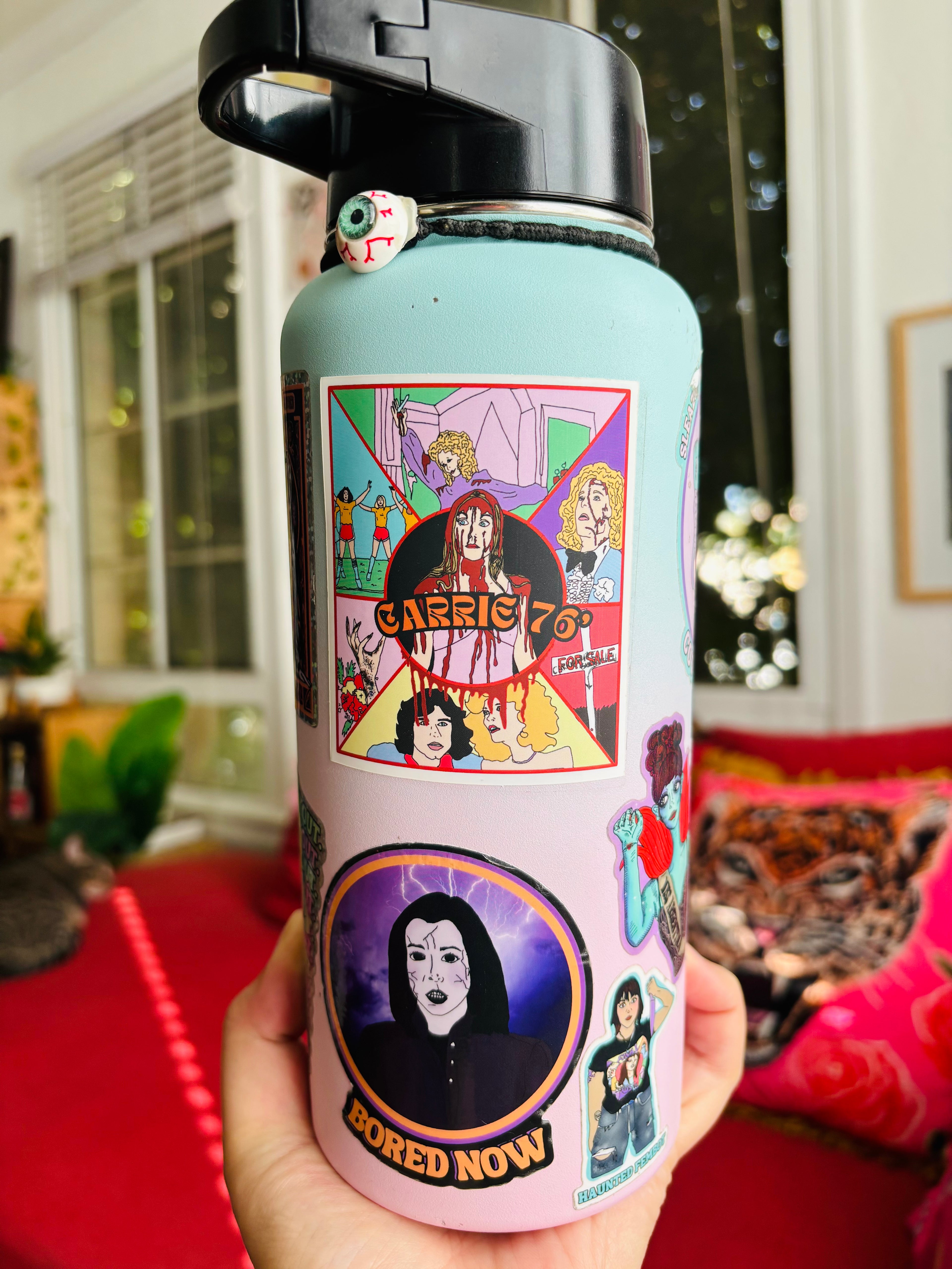 Dark Willow "Bored Now" Water Bottle Sticker