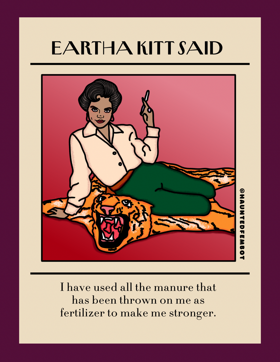Eartha Kitt Postcard (Pre-Sale)