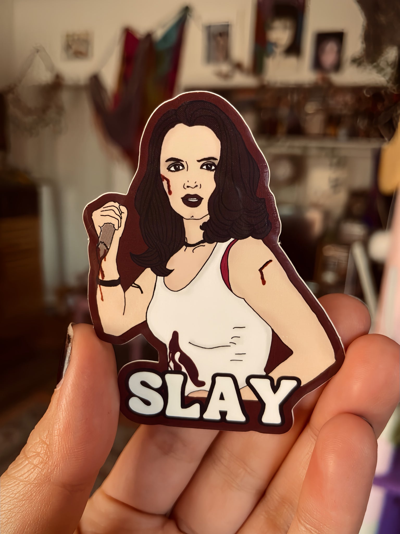 "Slay" Faith Lehane  Water Bottle Sticker