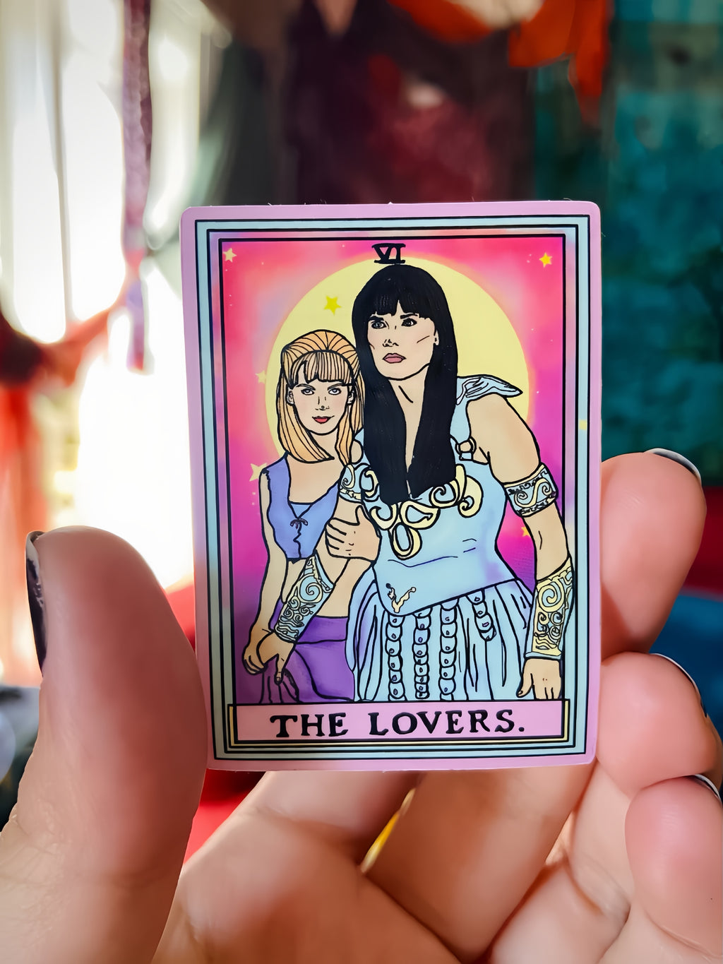 Xena and Gabrielle "The Lovers" Water Bottle Sticker