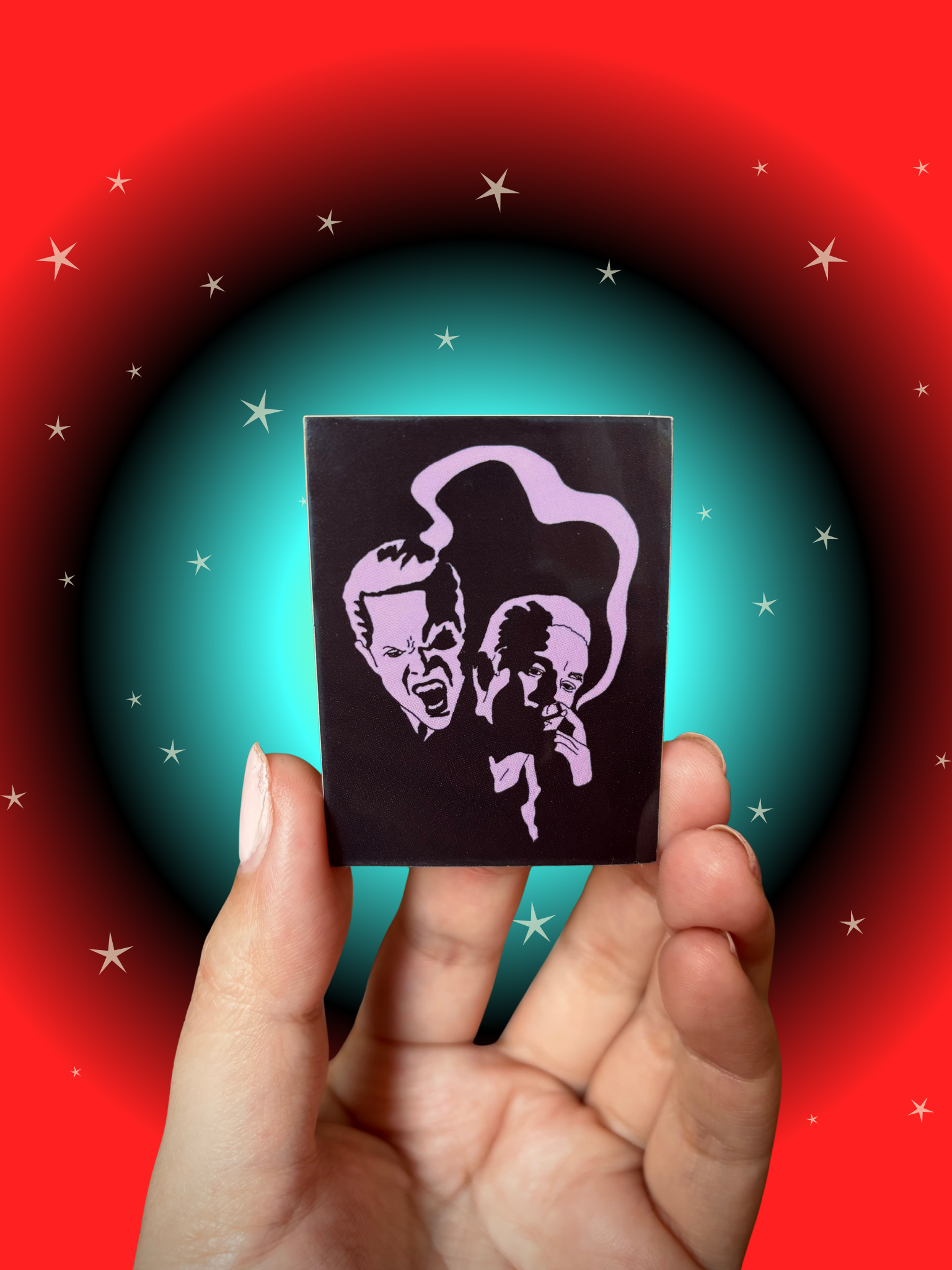 The Monster or The Man Spike Sticker