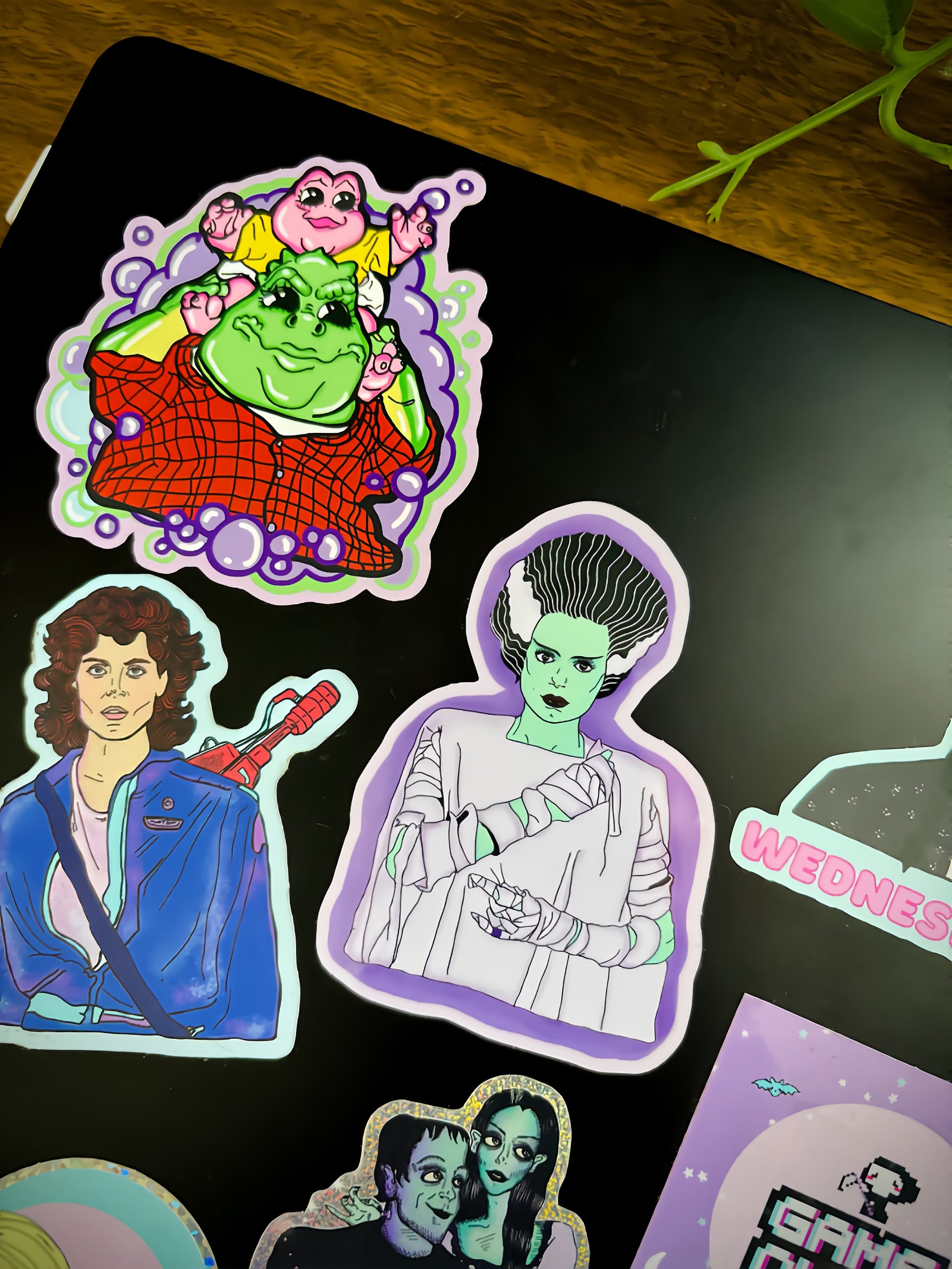 Bride of Frankenstein Water Bottle Sticker