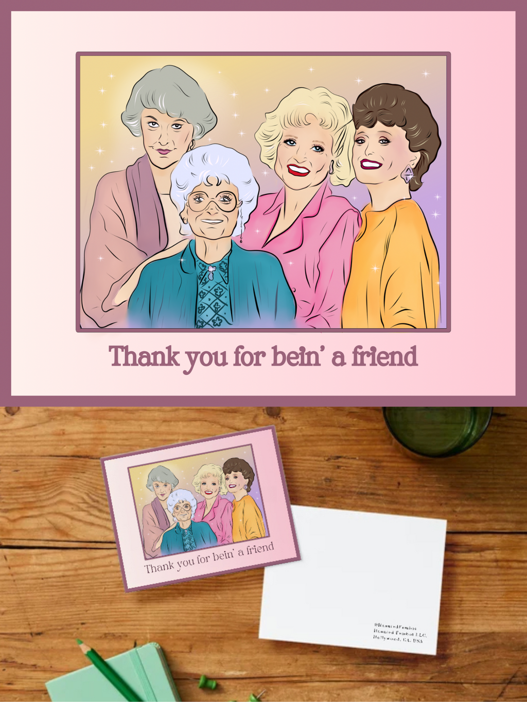 Golden Girls Thank you cards