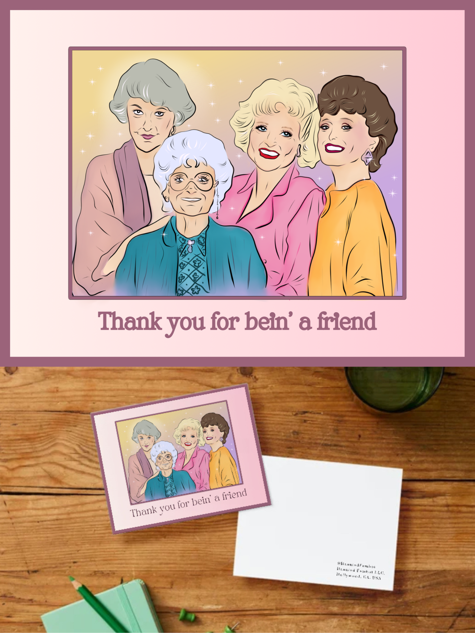 Golden Girls Thank you cards